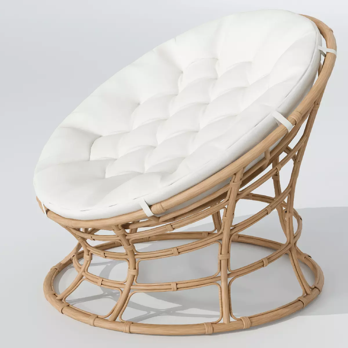 Wicker Armchair 3D model_2