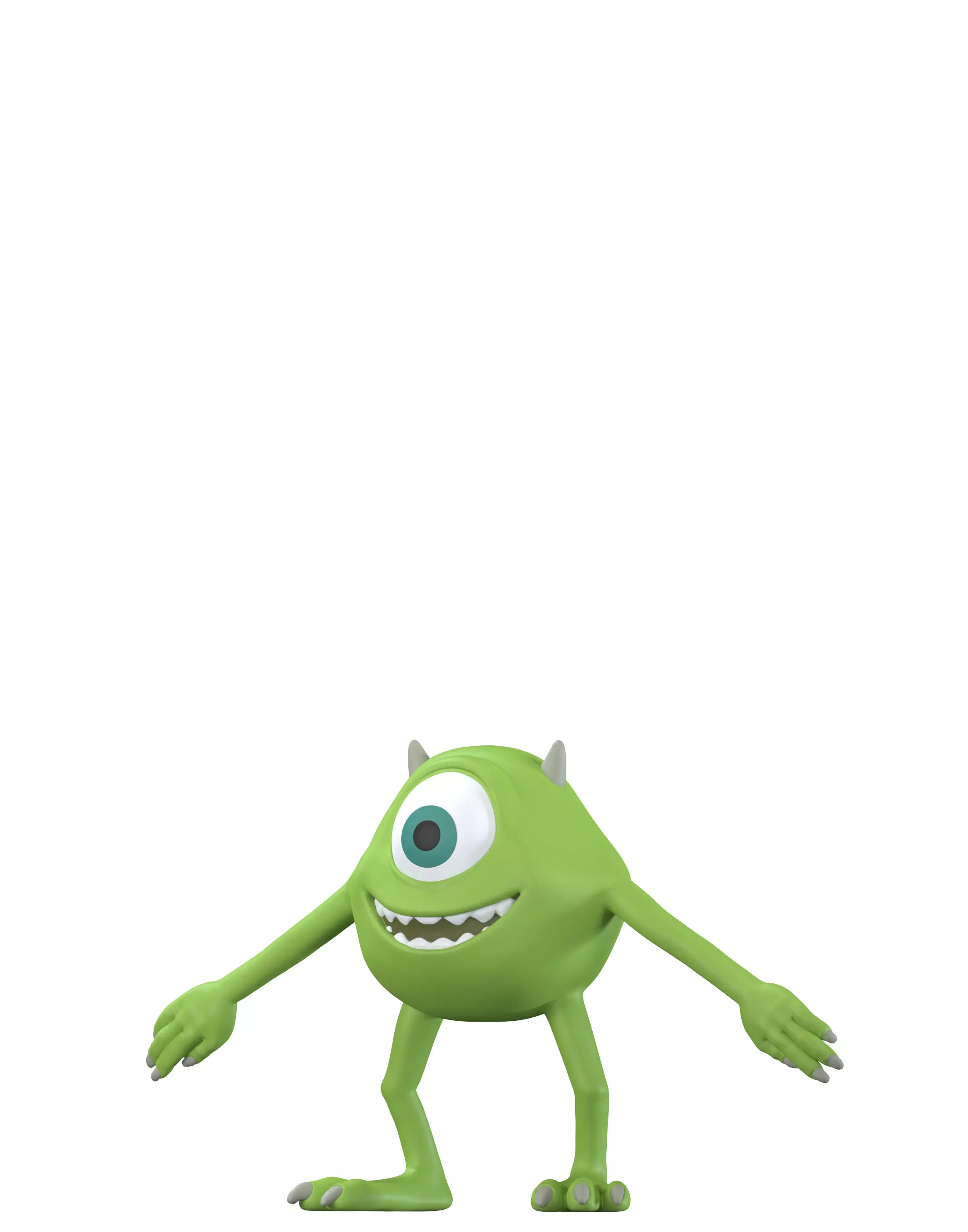 Mike Wazowski Monsters Inc 3D print model_7