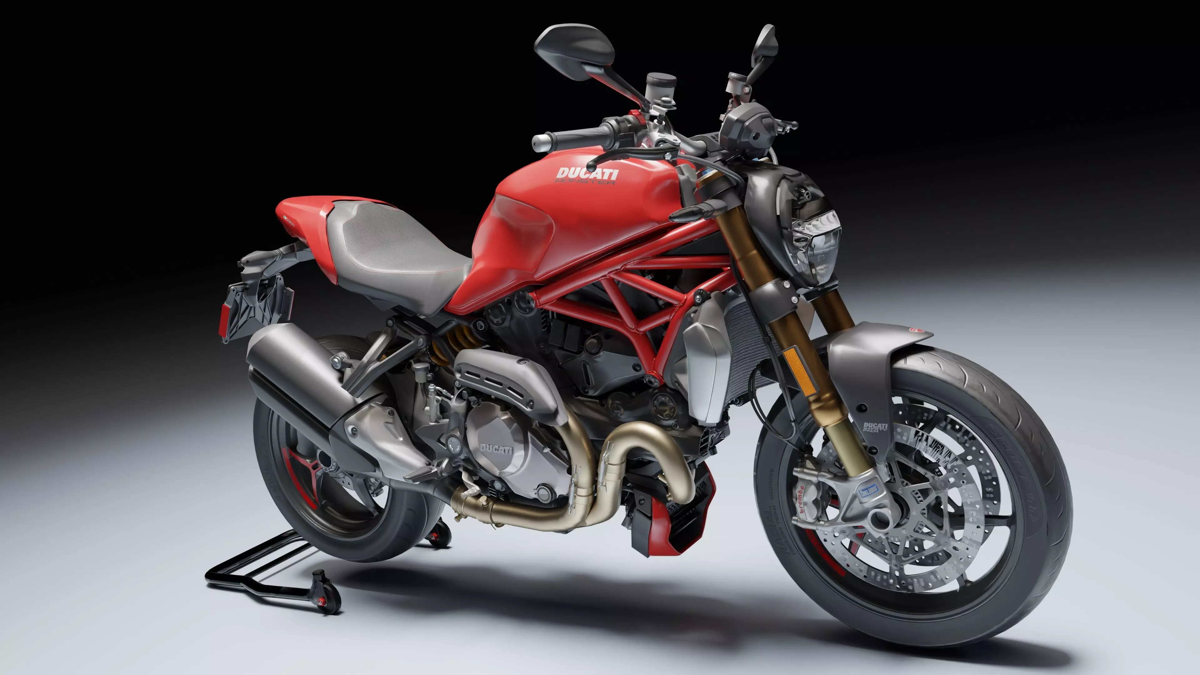 Ducati Monster 1200 S 2020 Low-poly 3D model_7