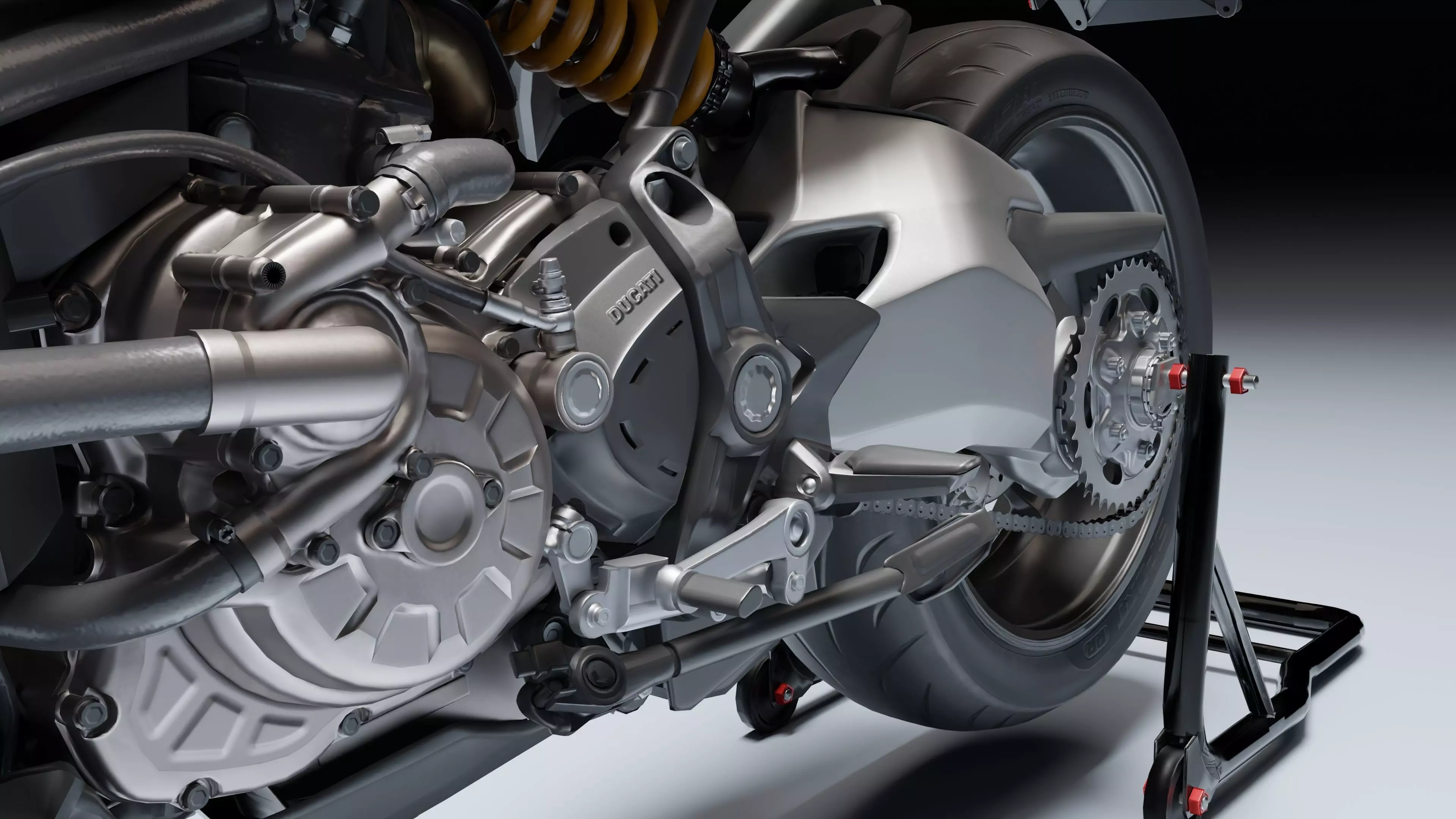 Ducati Monster 1200 S 2020 Low-poly 3D model_18