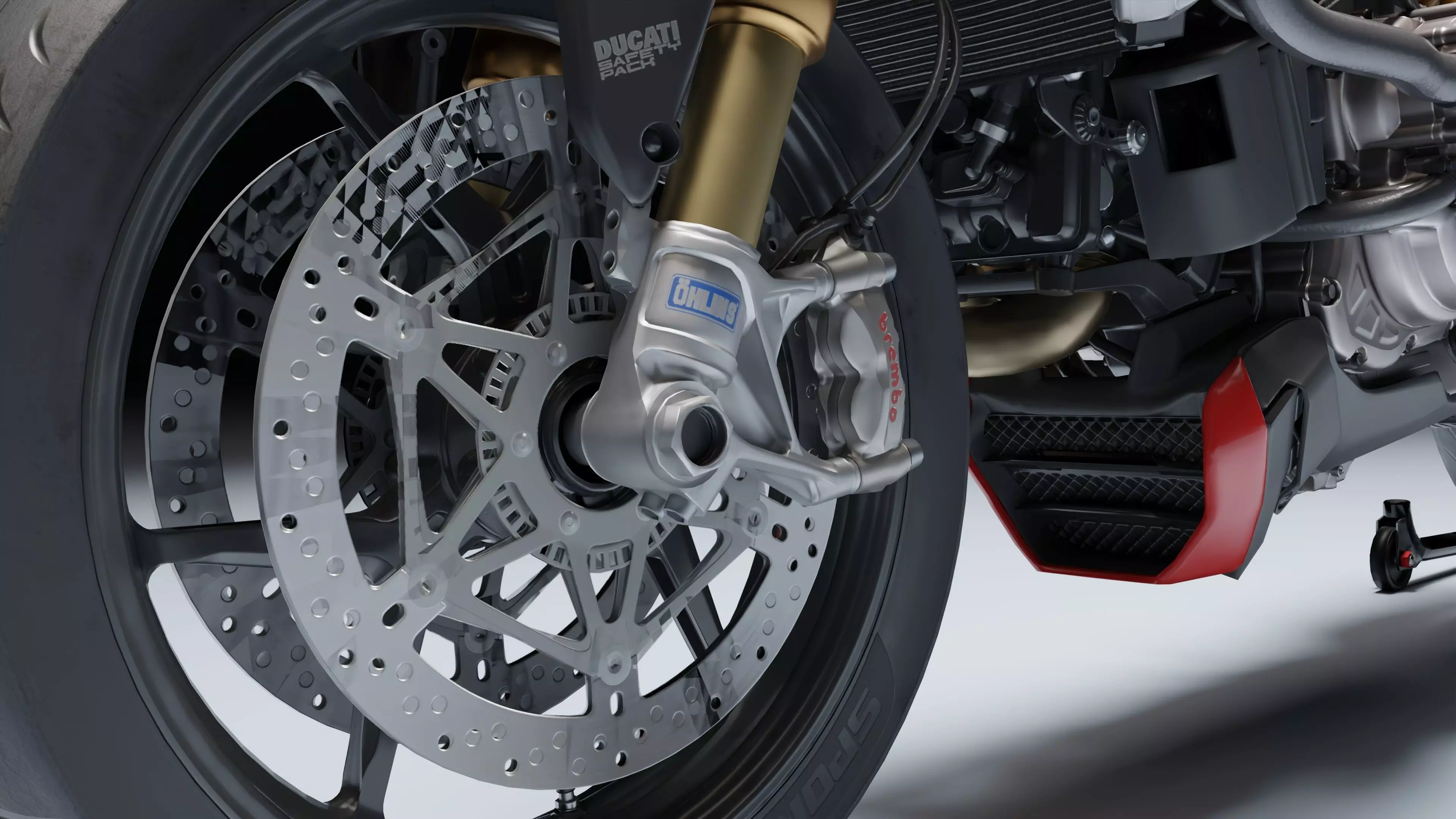 Ducati Monster 1200 S 2020 Low-poly 3D model_17