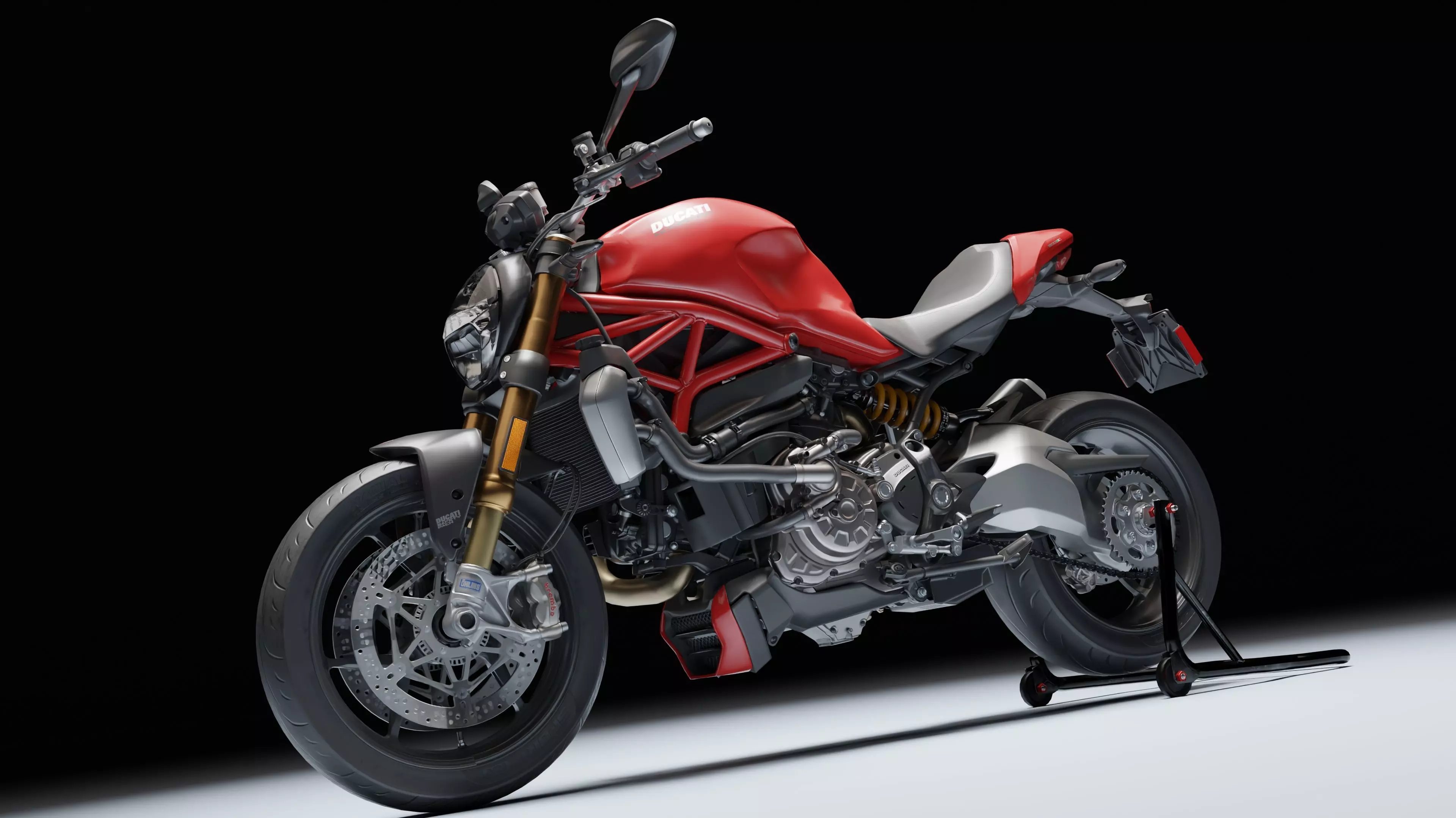 Ducati Monster 1200 S 2020 Low-poly 3D model_22