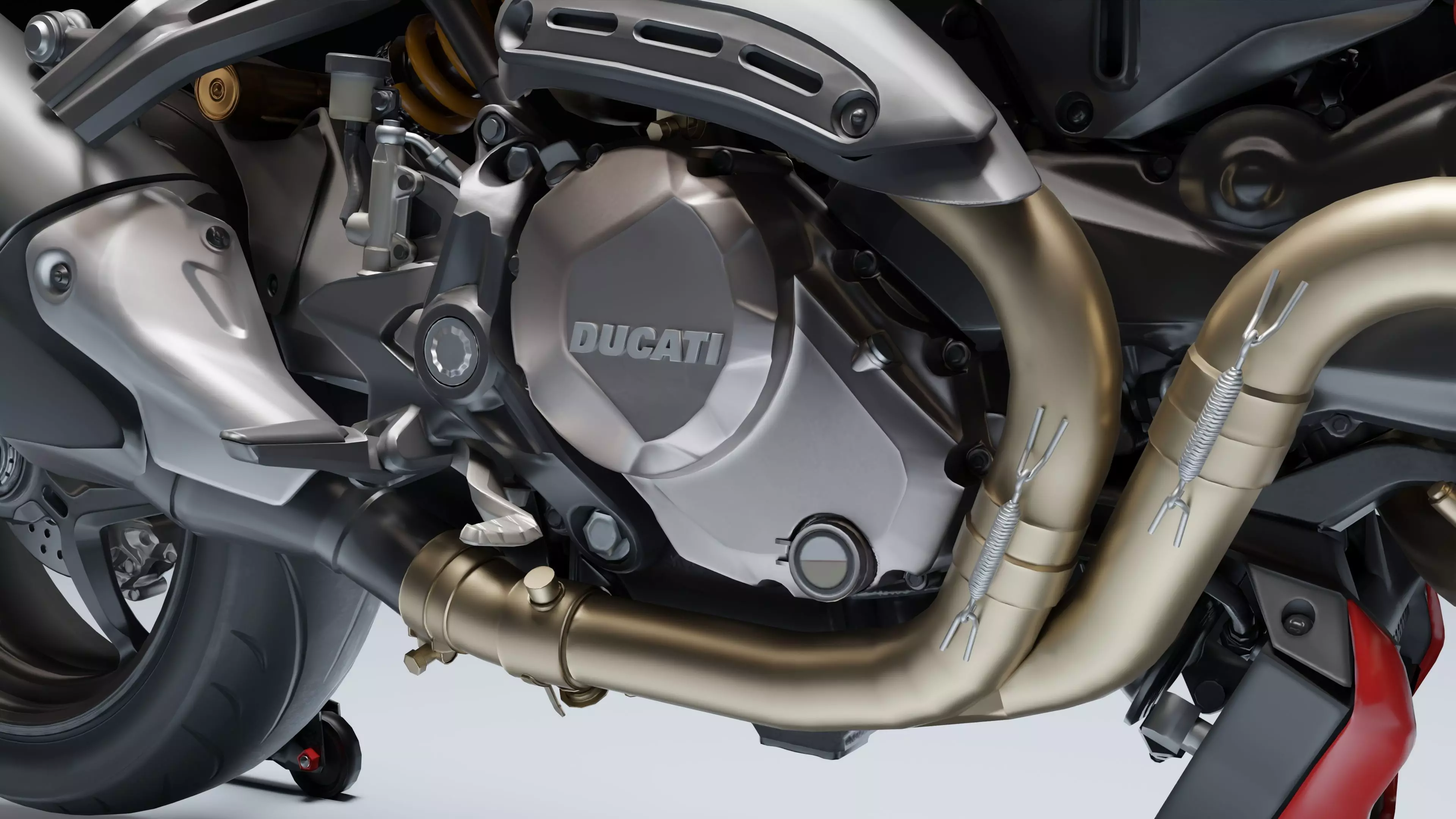 Ducati Monster 1200 S 2020 Low-poly 3D model_14