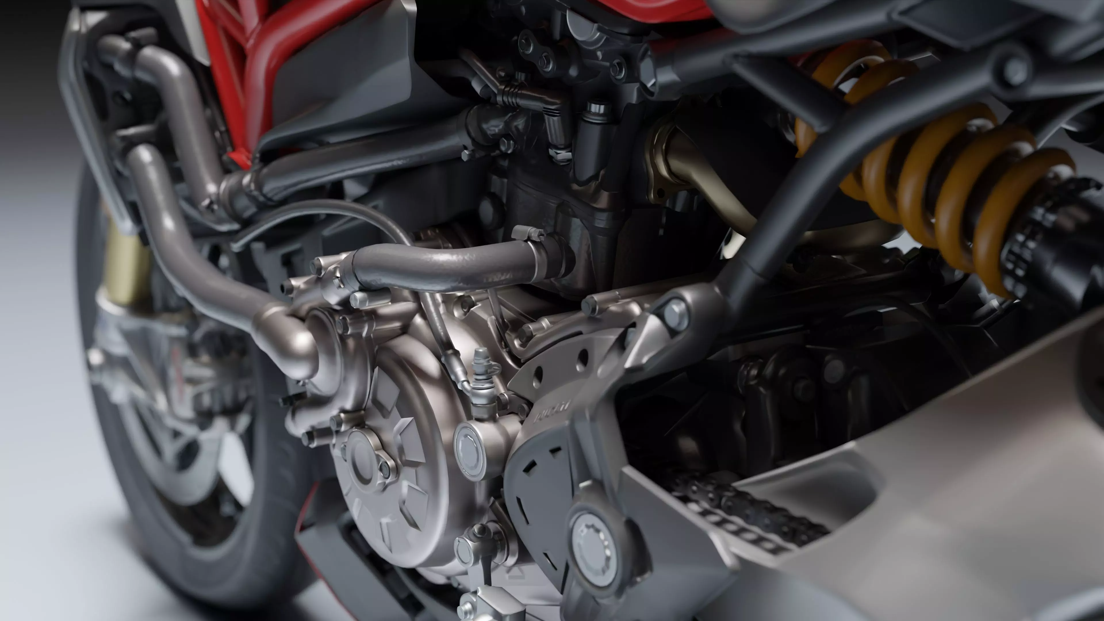 Ducati Monster 1200 S 2020 Low-poly 3D model_10