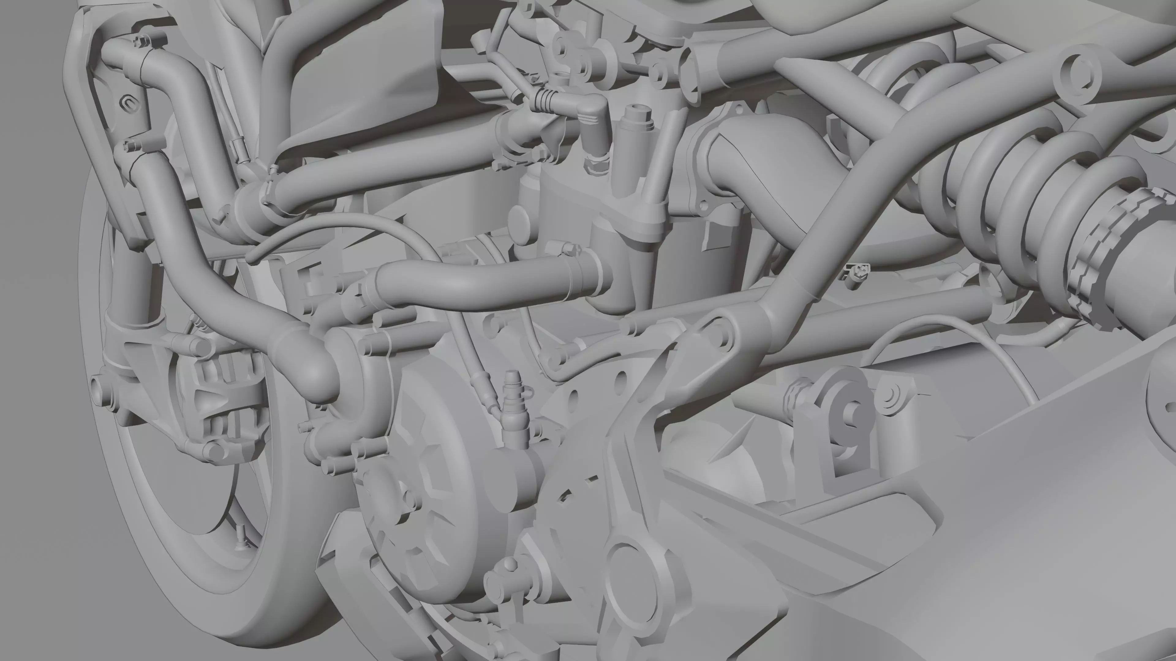 Ducati Monster 1200 S 2020 Low-poly 3D model_25