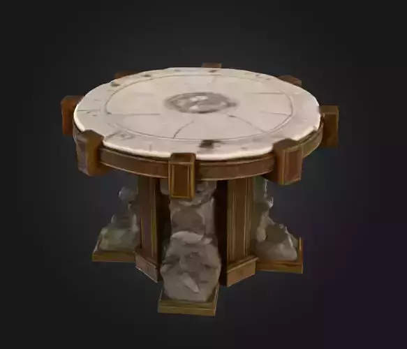 Altar of the Abbess Low-poly 3D model
