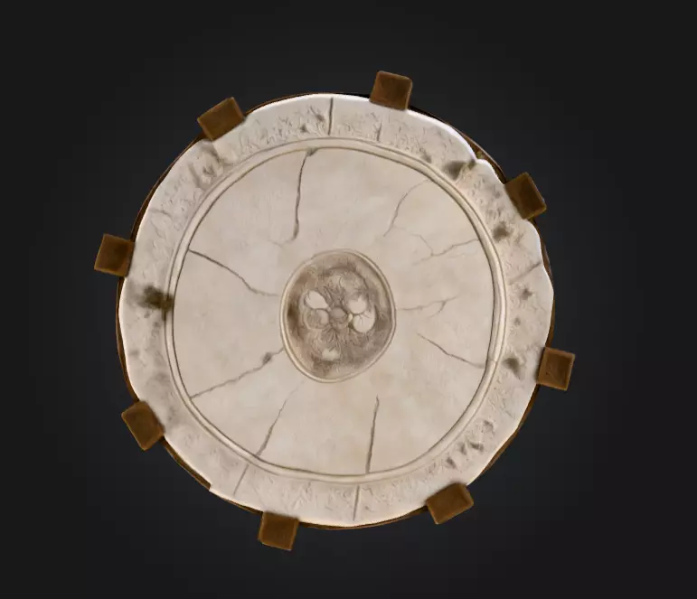 Altar of the Abbess Low-poly 3D model_5