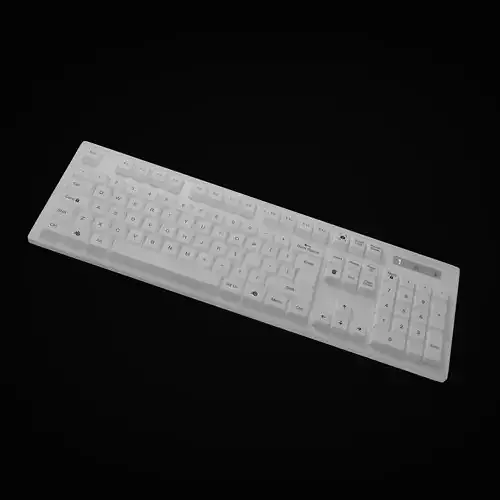 Realistic  Keyboard  High Poly 3D Model