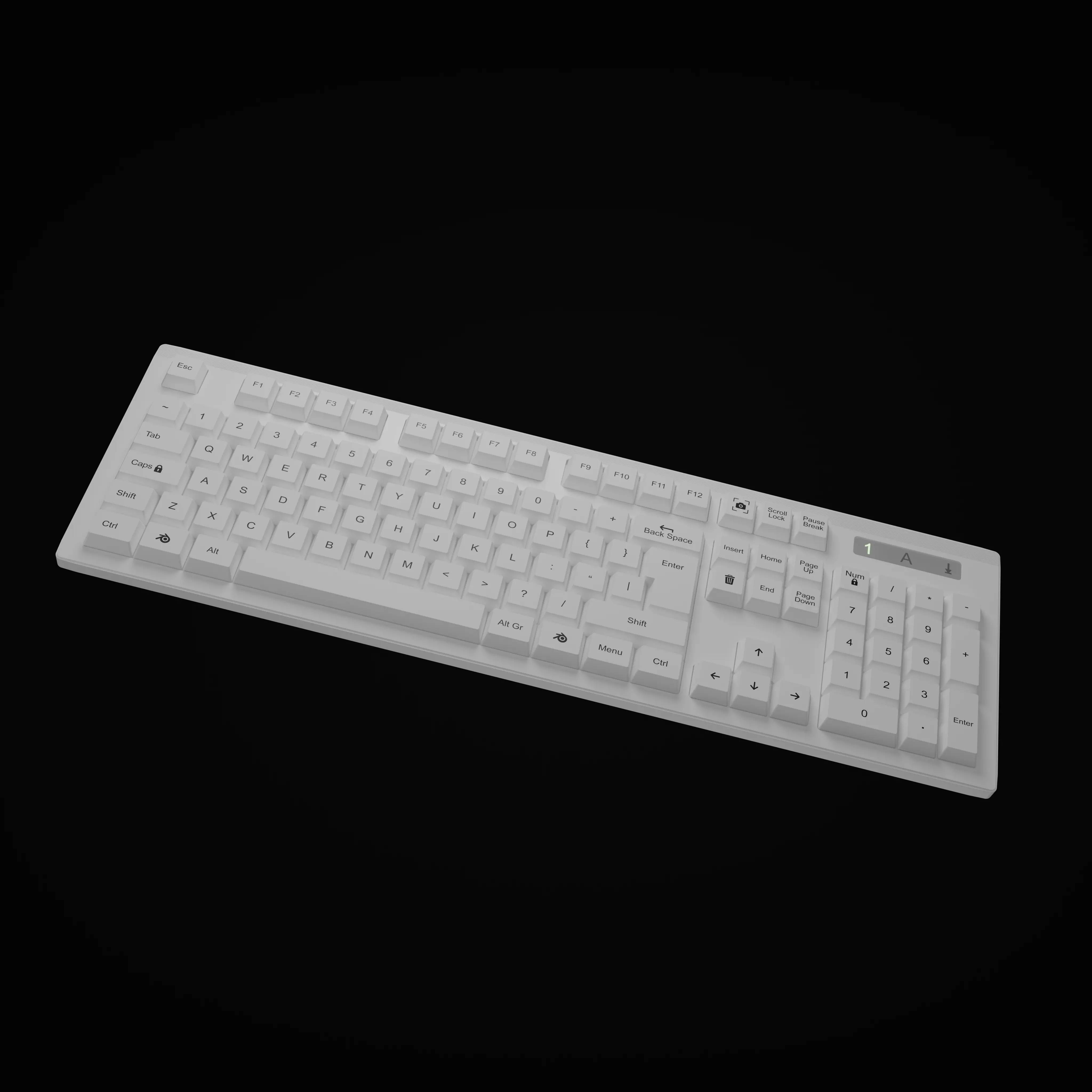 Realistic  Keyboard  High Poly 3D Model 3D model_2