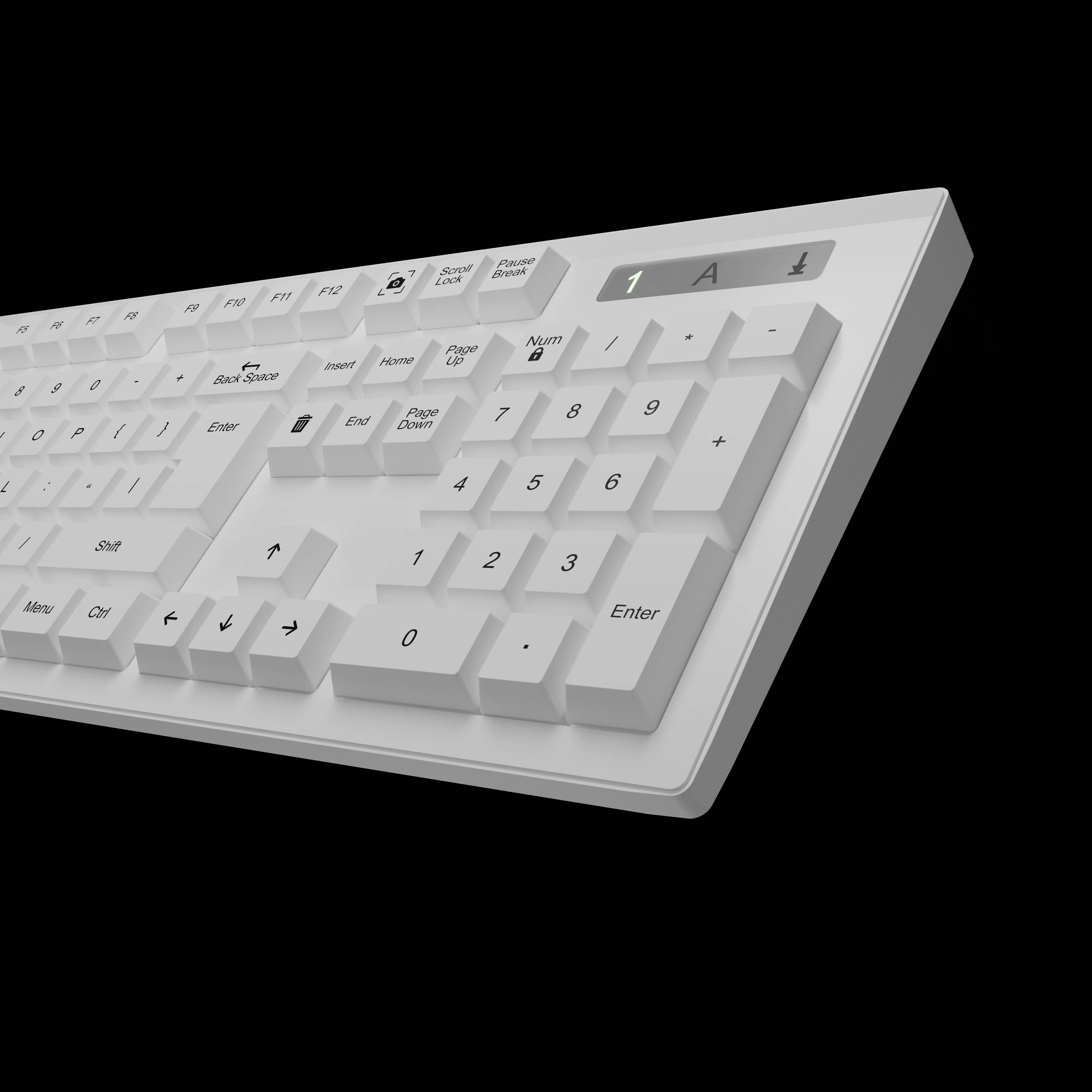 Realistic  Keyboard  High Poly 3D Model 3D model_4