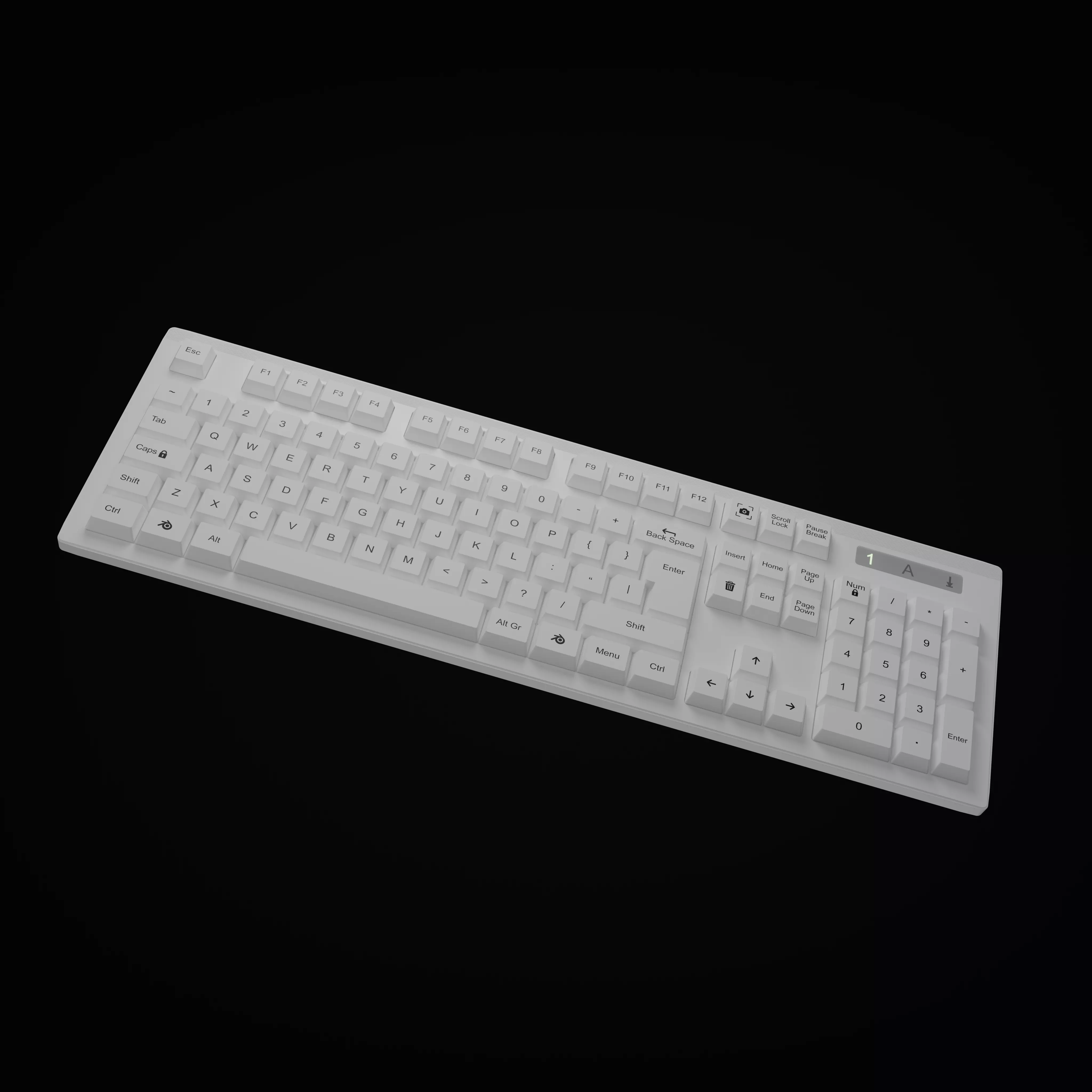 Realistic  Keyboard  High Poly 3D Model 3D model_1