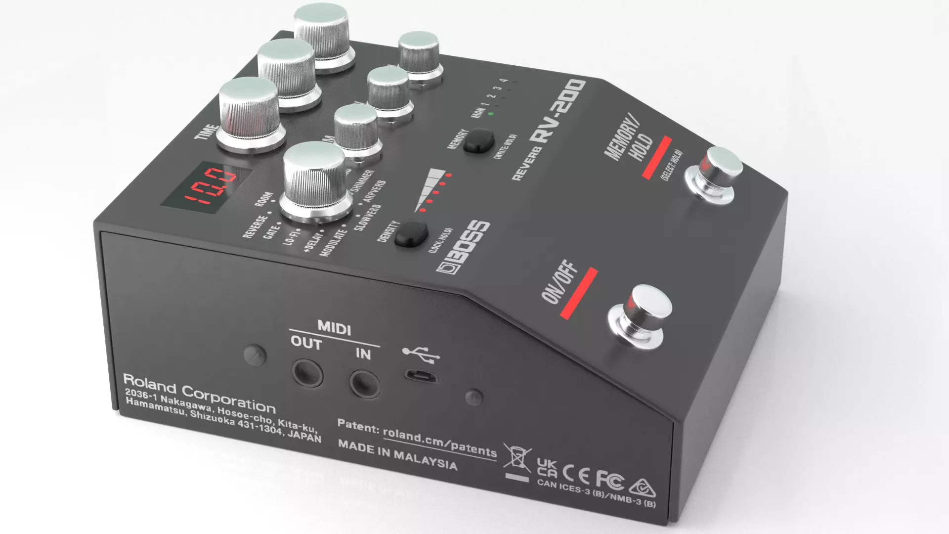 BOSS - effects pedals RB-200 3D model_4