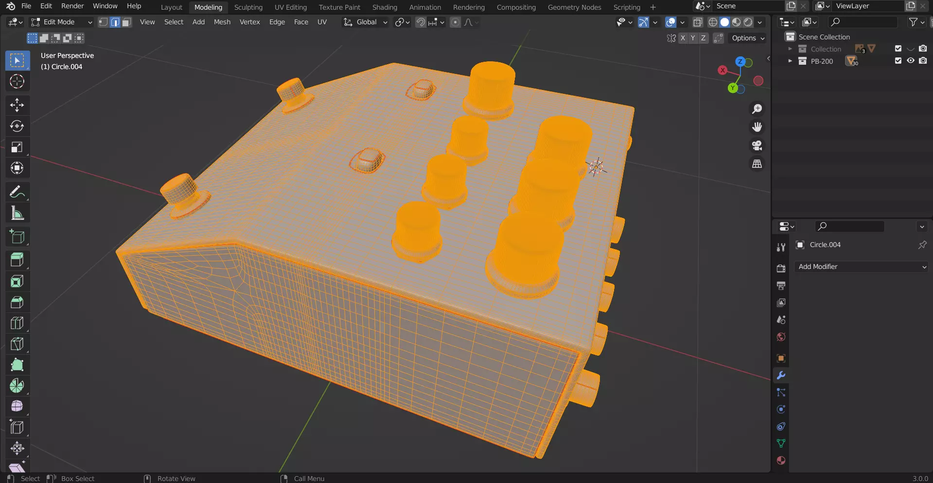 BOSS - effects pedals RB-200 3D model_11