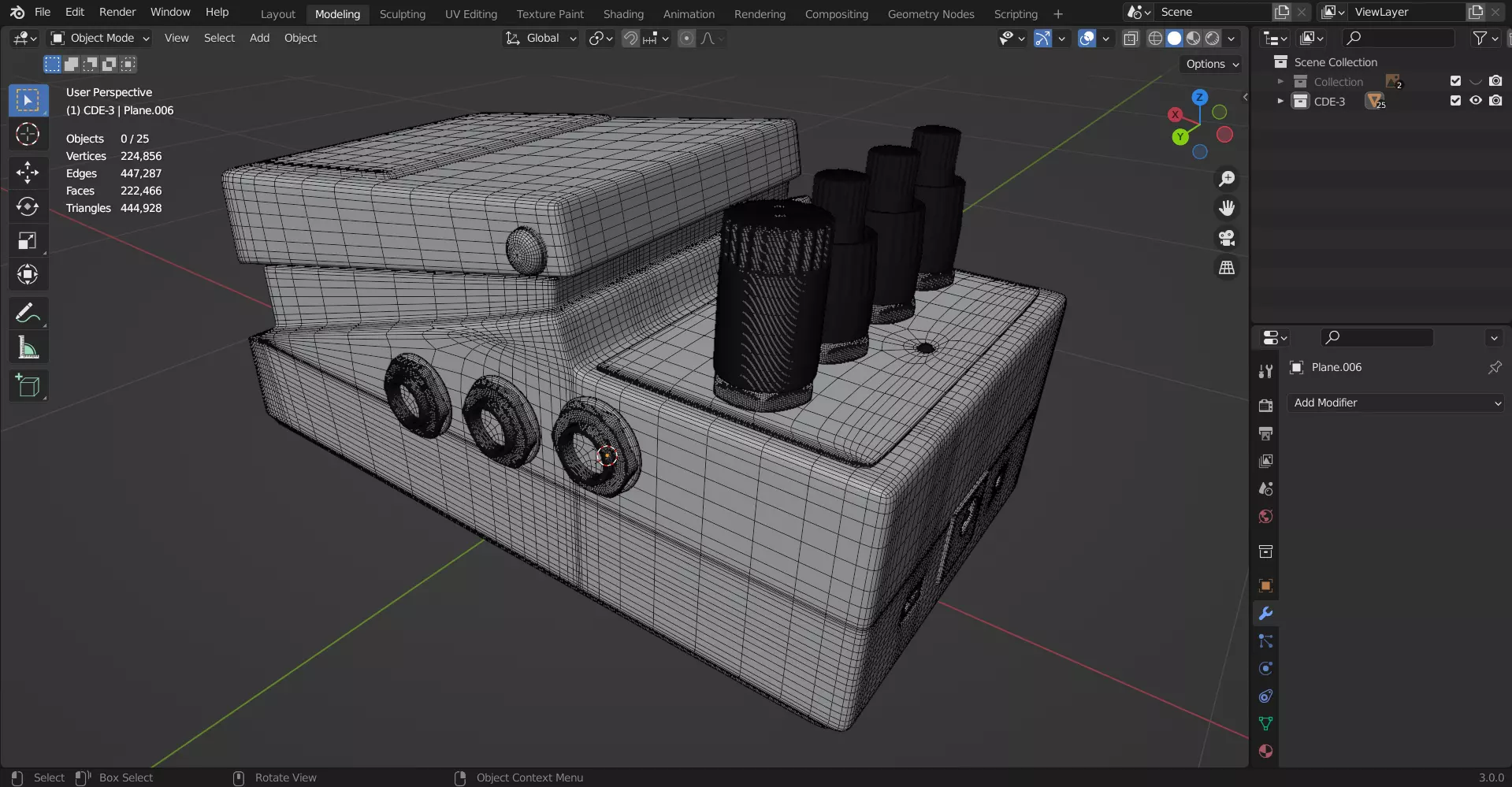 BOSS - effects pedals SDE-3 3D model_10