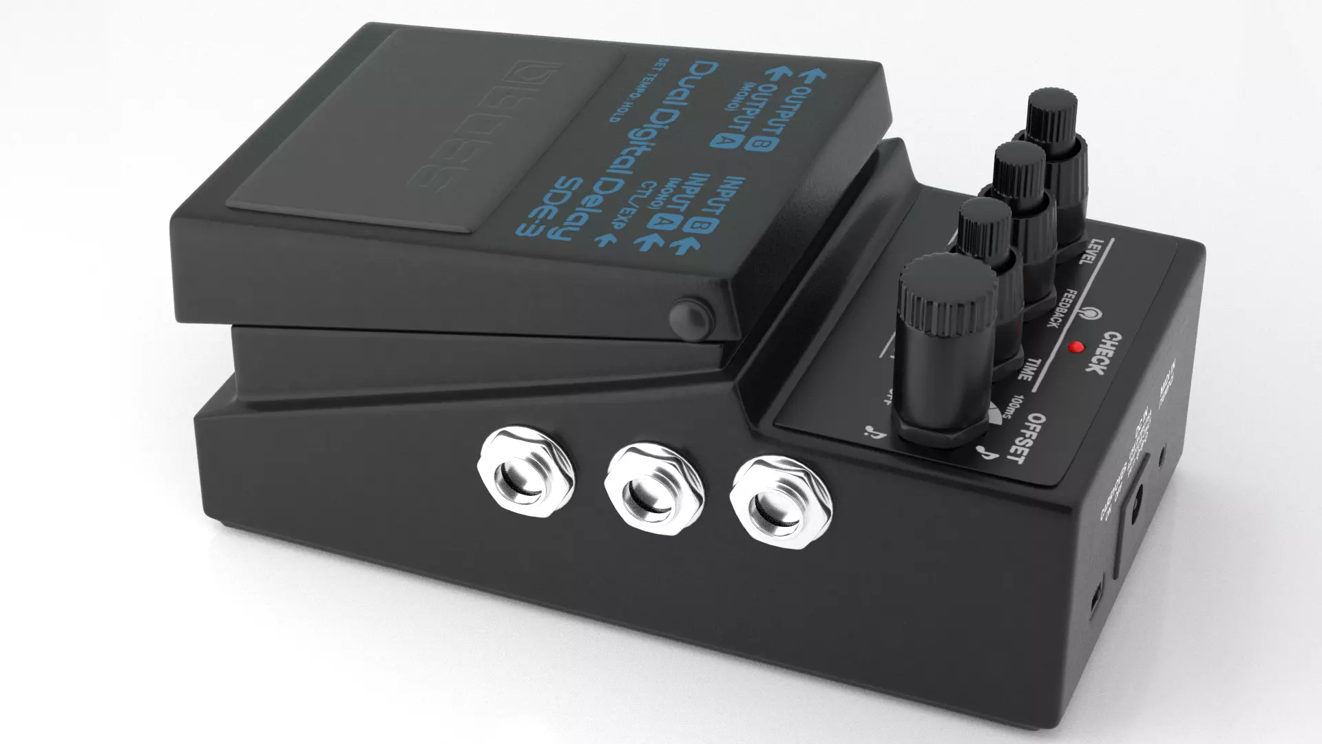 BOSS - effects pedals SDE-3 3D model_1