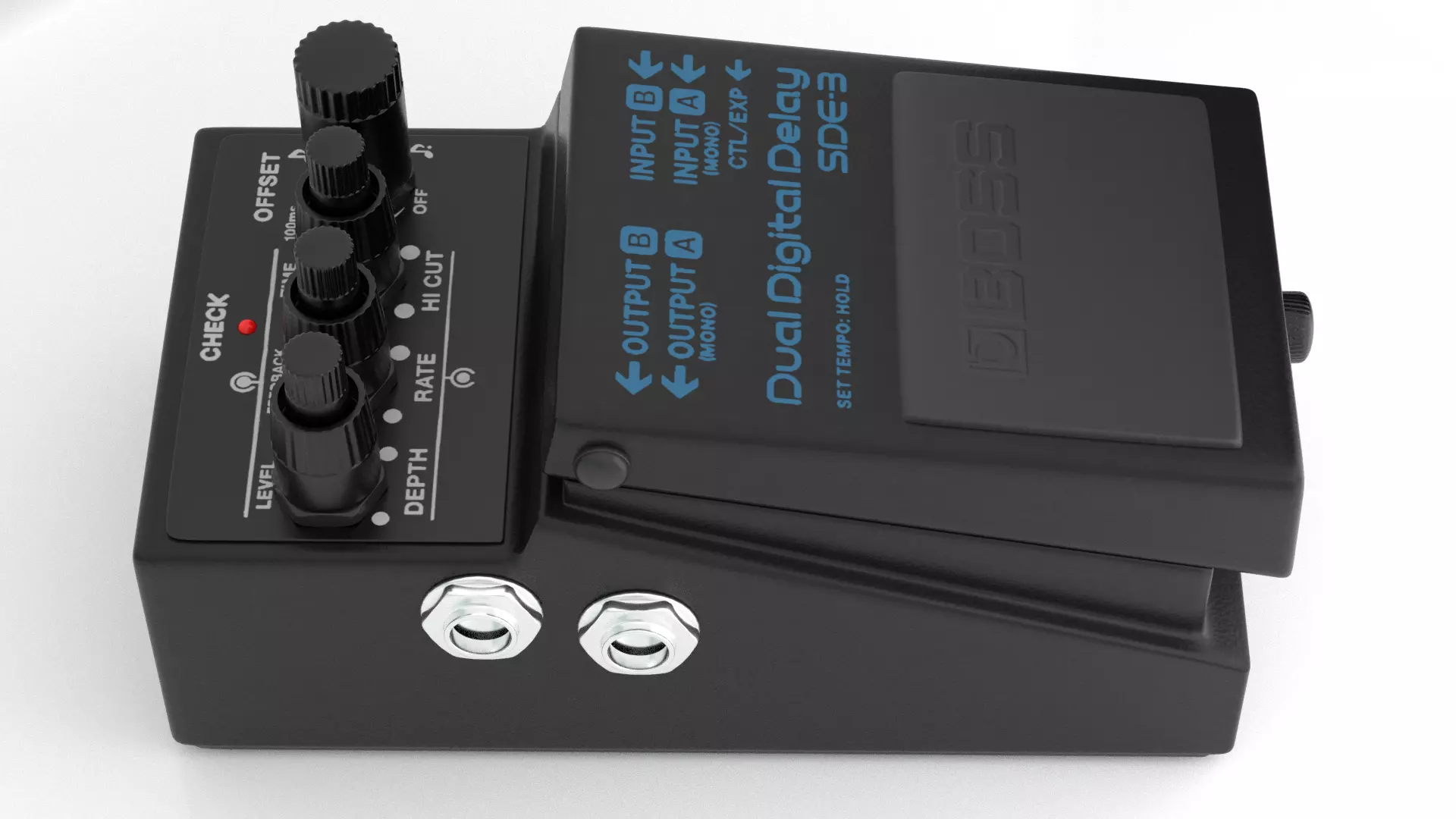 BOSS - effects pedals SDE-3 3D model_3