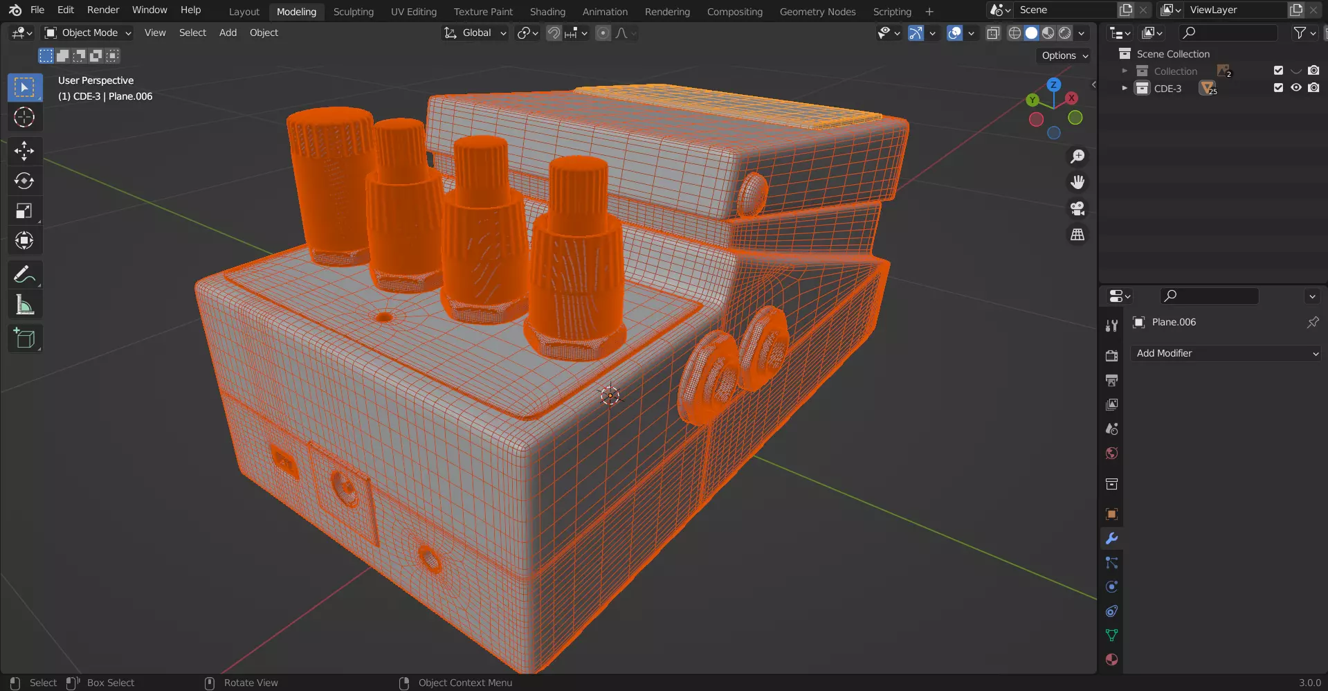 BOSS - effects pedals SDE-3 3D model_11