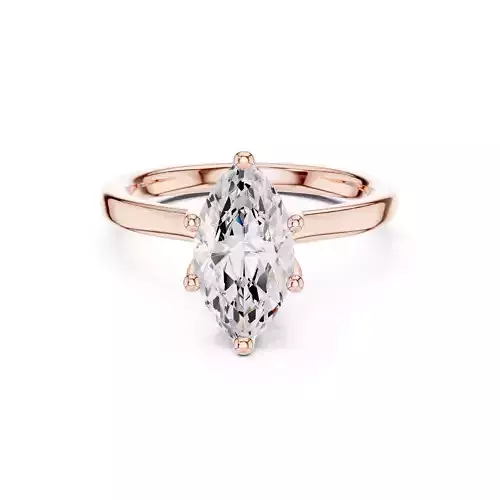 Six Prong Marquise Cut Bow Hidden Halo Woman Ring 3DM STL Video