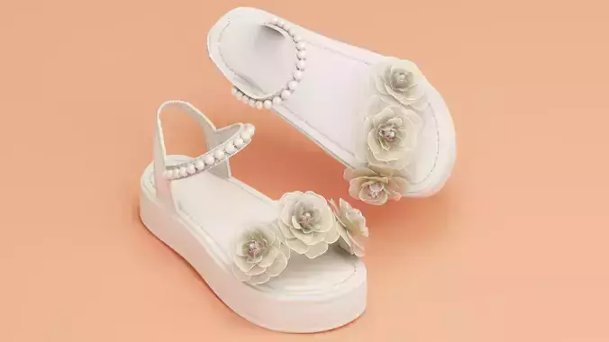 Flower rose Sandals