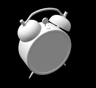 alarm clock  Free low-poly 3D model_1