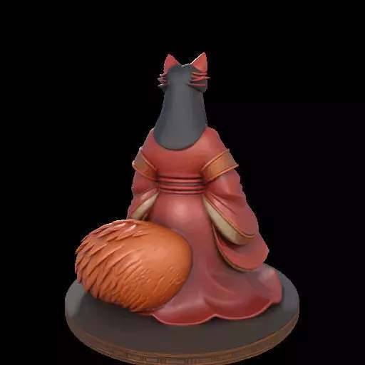 2154  Fox Spirit Woman in Pu Song Ling Style  magic 3D print model_20