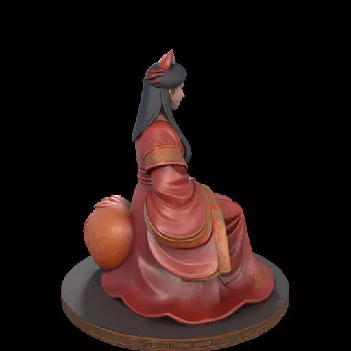 2154  Fox Spirit Woman in Pu Song Ling Style  magic 3D print model_14