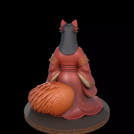 2154  Fox Spirit Woman in Pu Song Ling Style  magic 3D print model_21