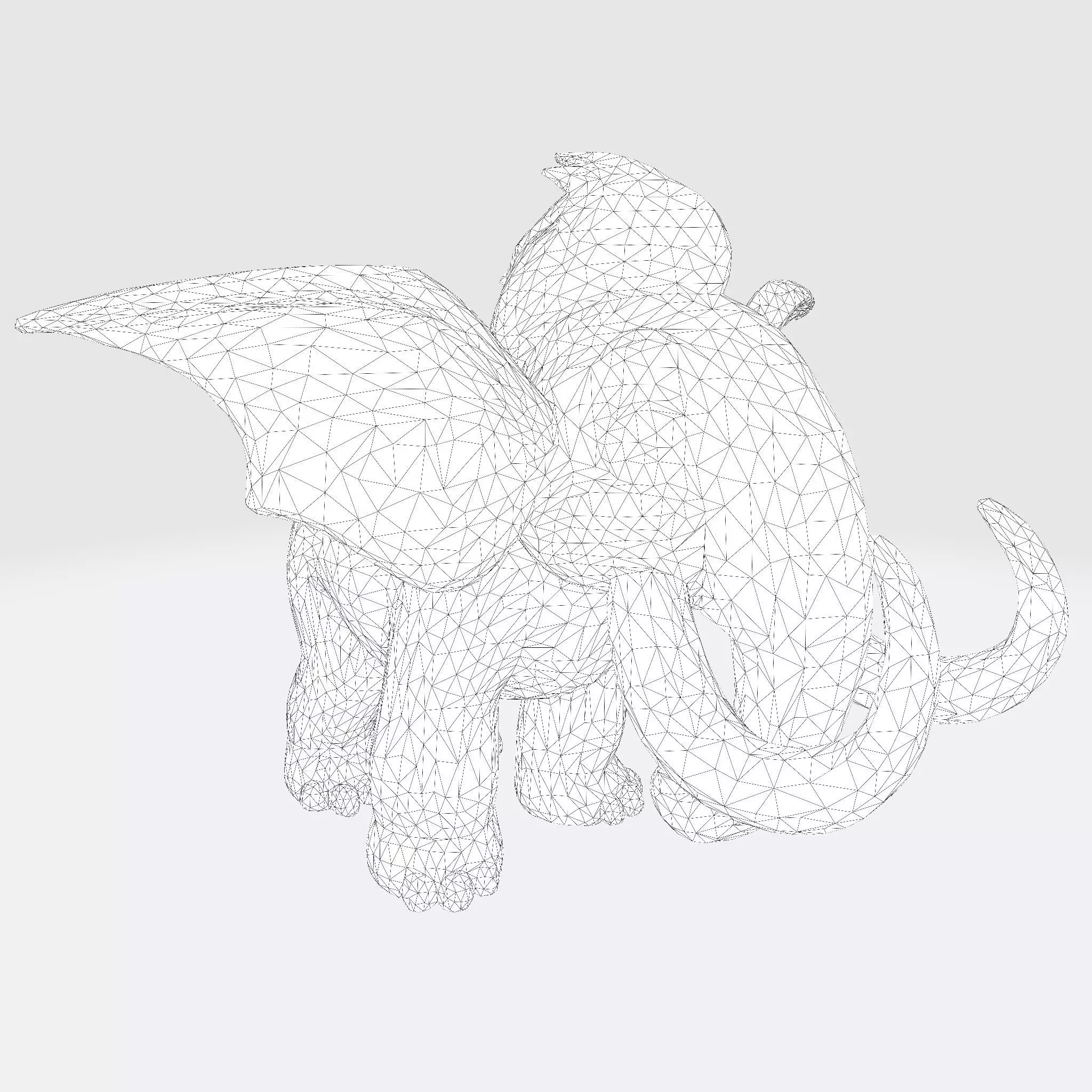 Mini Mammoth Cute Cartoon 3D Model for Animation Print 3D model_16