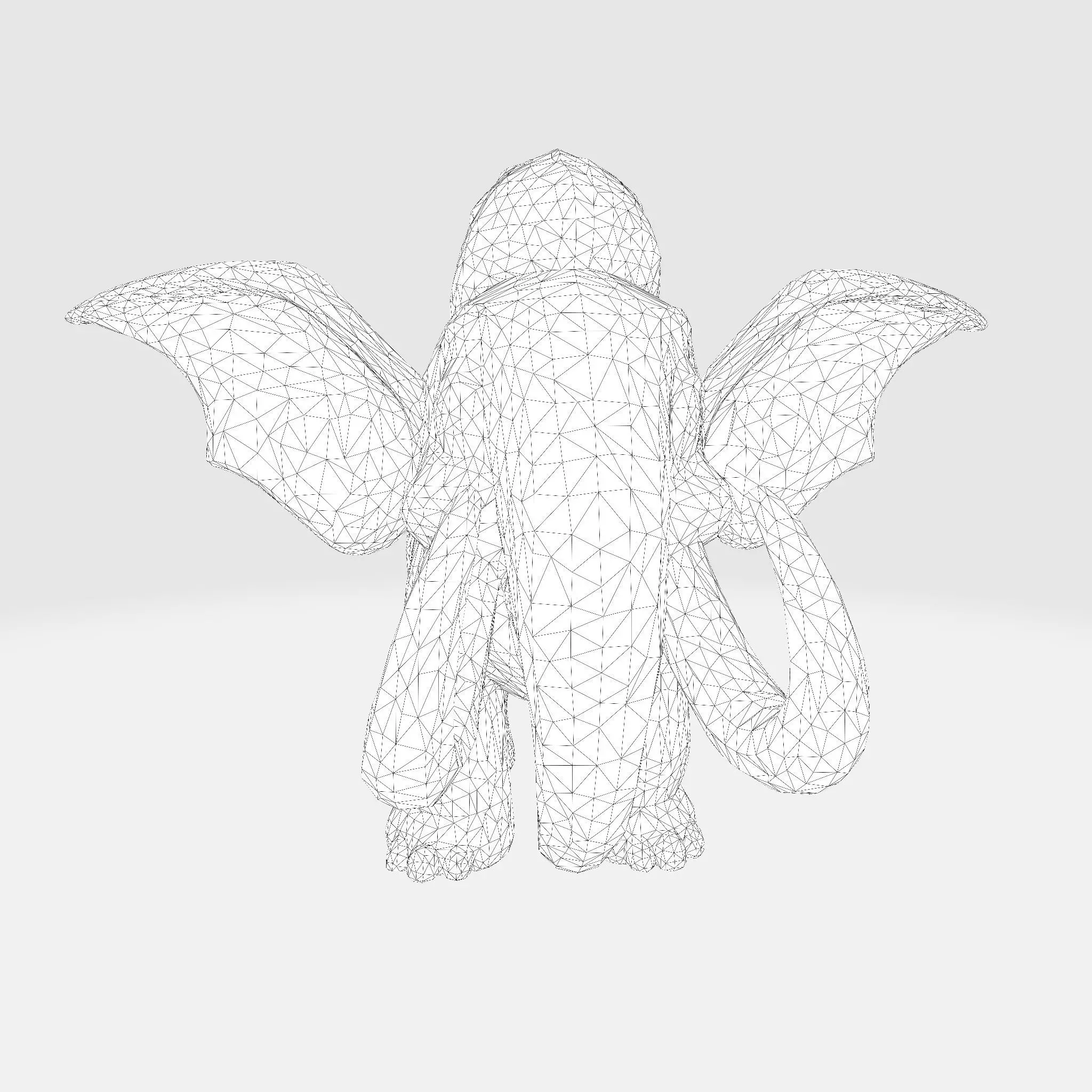 Mini Mammoth Cute Cartoon 3D Model for Animation Print 3D model_17