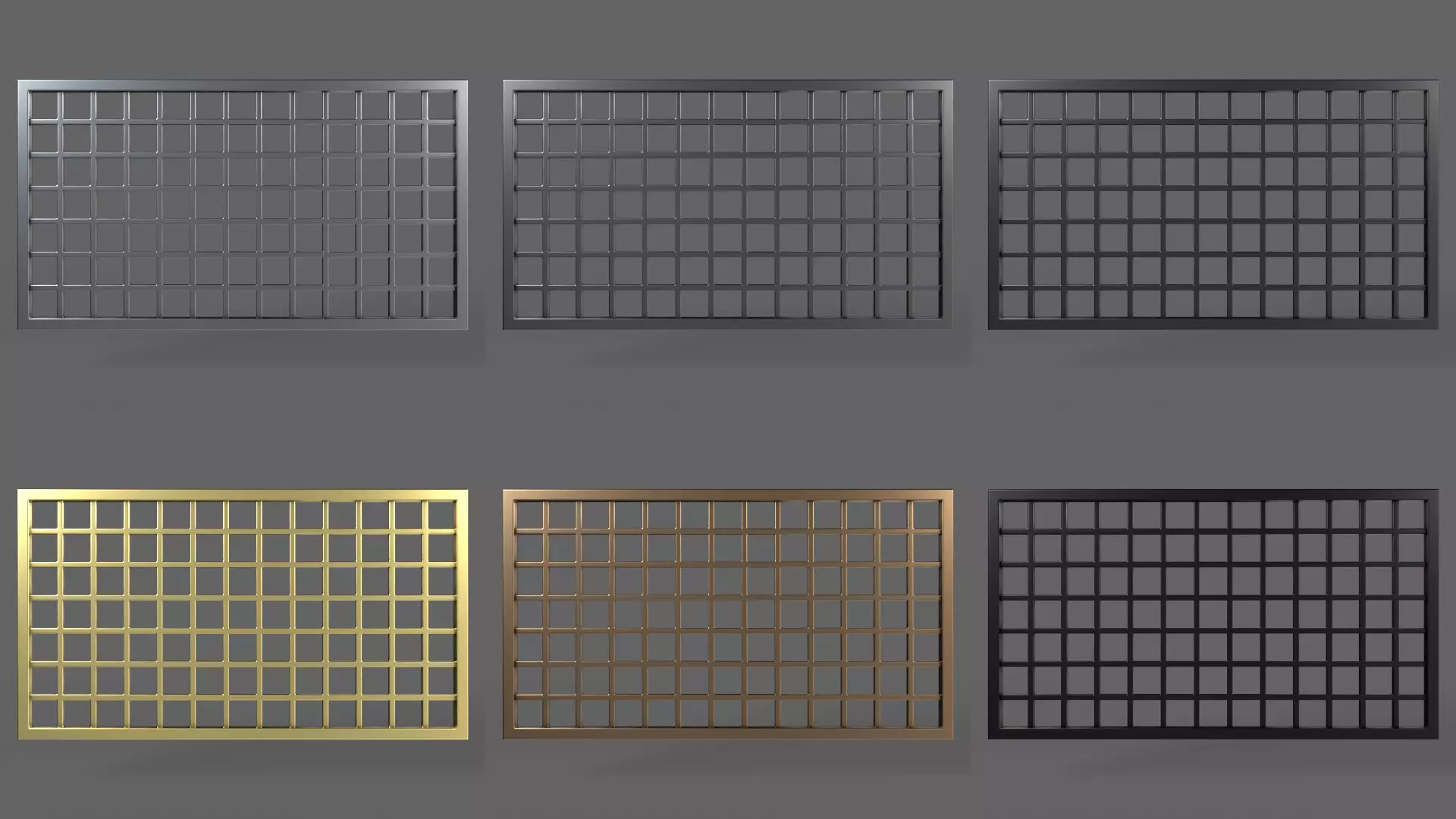 PBR Prison Cell Door Window Cage 3D Model Collection_28