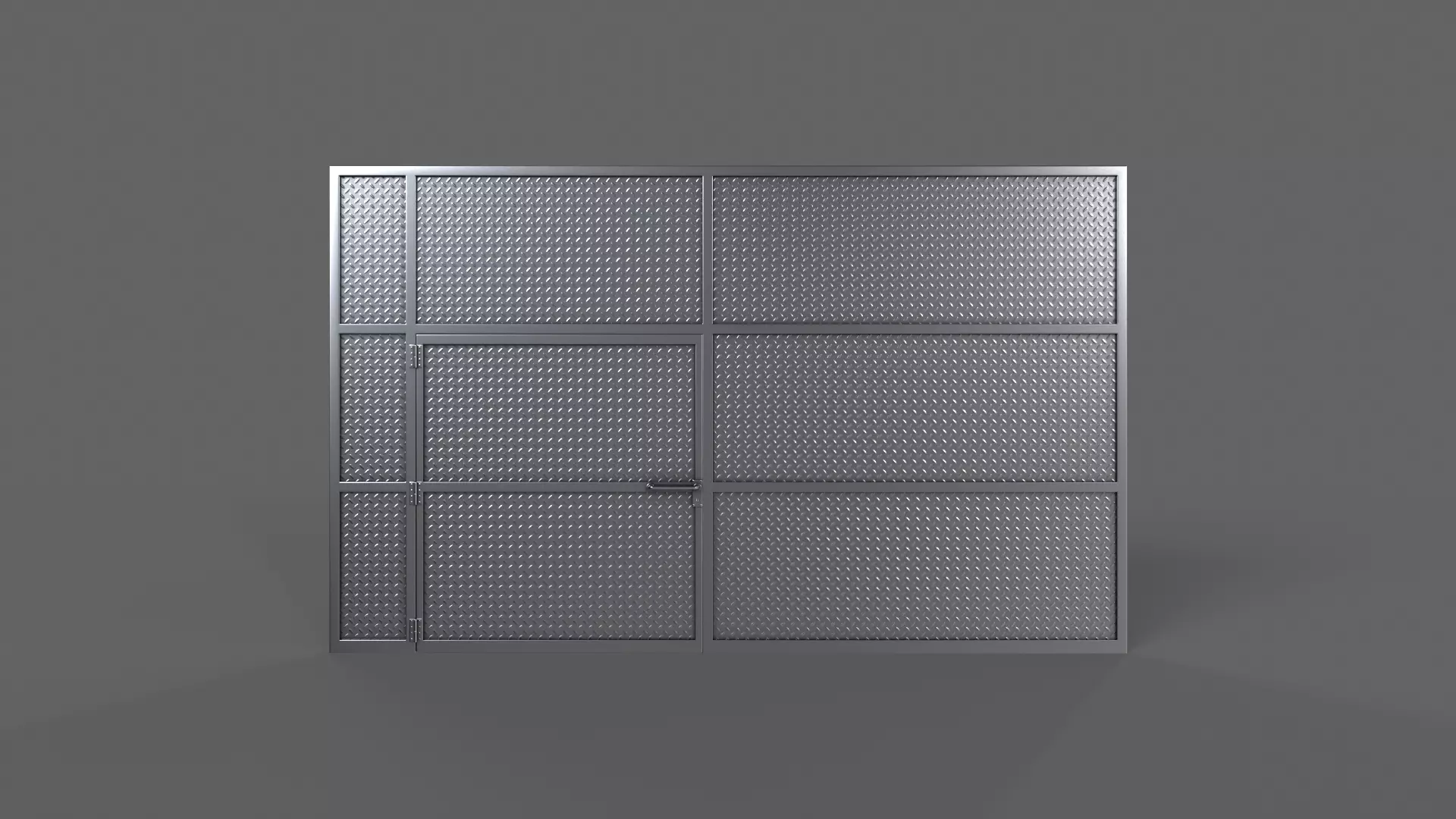 PBR Prison Cell Door Window Cage 3D Model Collection_45