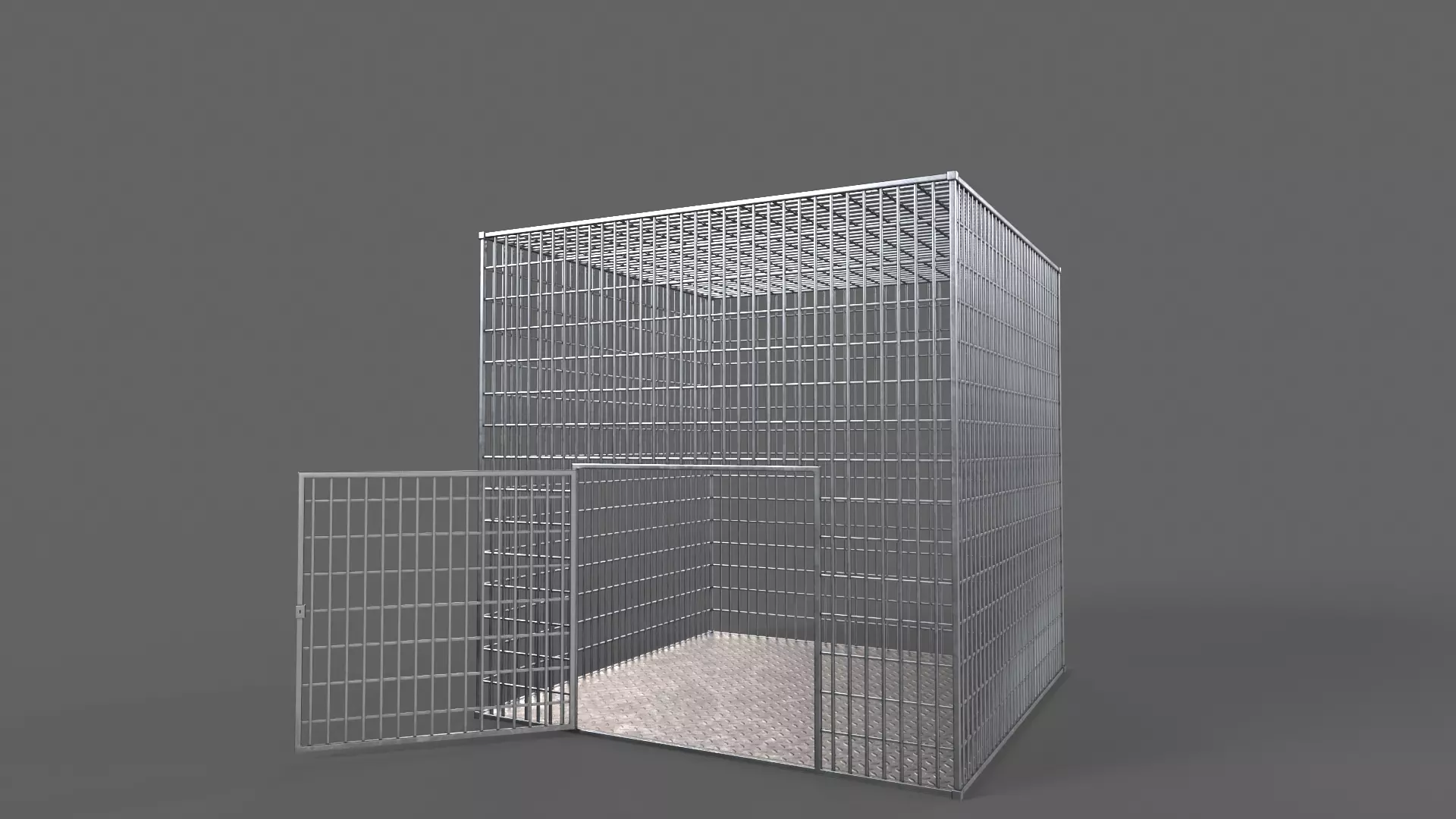 PBR Prison Cell Door Window Cage 3D Model Collection_68