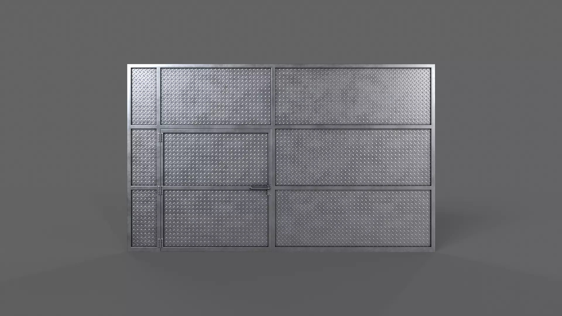 PBR Prison Cell Door Window Cage 3D Model Collection_46