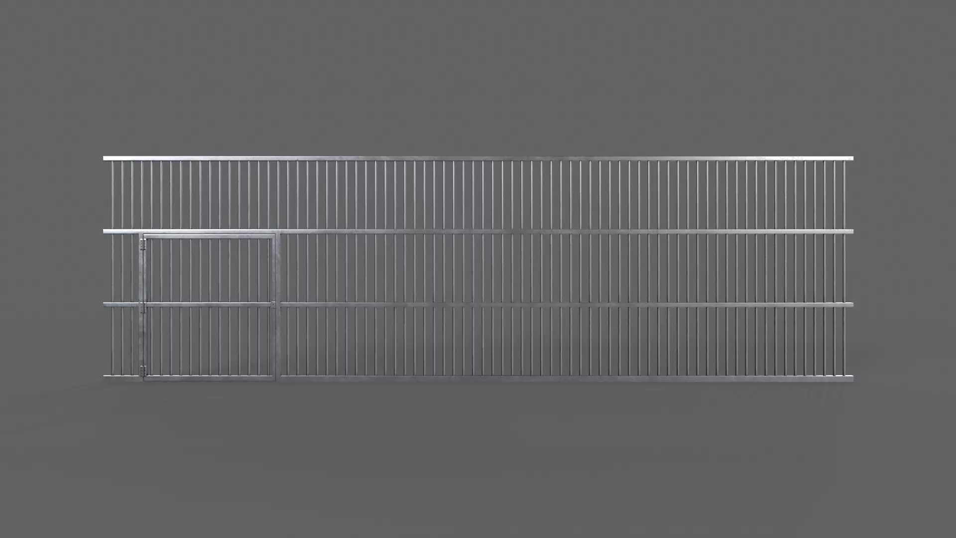 PBR Prison Cell Door Window Cage 3D Model Collection_48