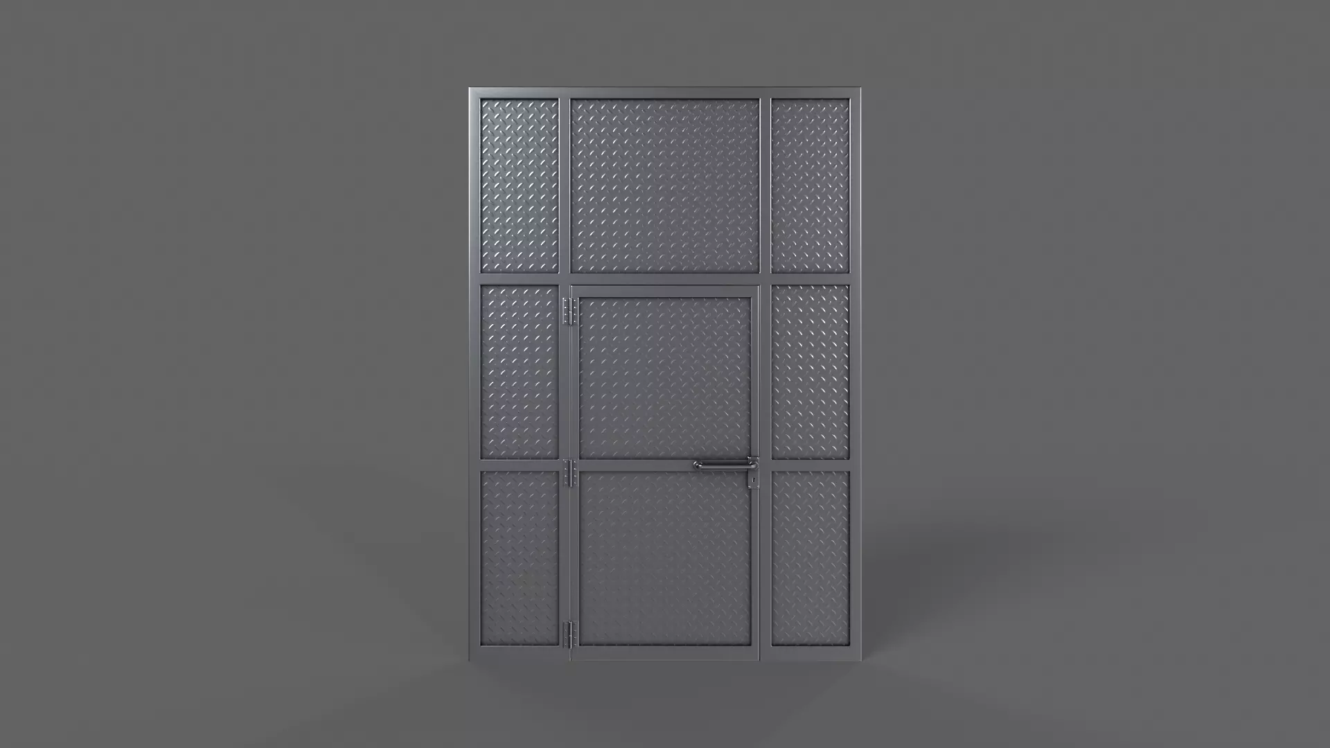 PBR Prison Cell Door Window Cage 3D Model Collection_41