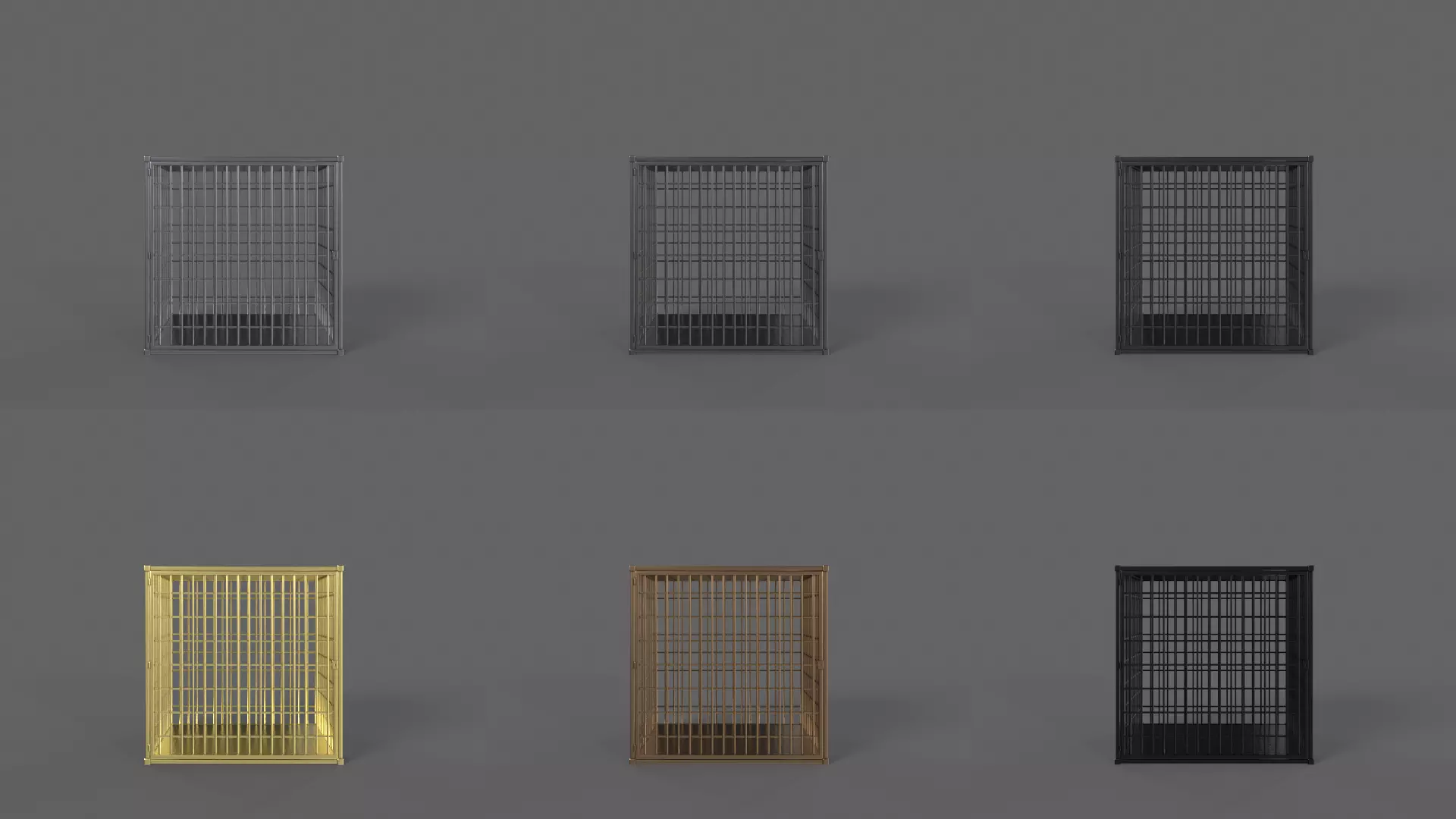 PBR Prison Cell Door Window Cage 3D Model Collection_31