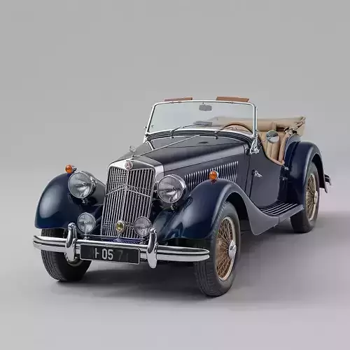 Classic Convertible Roadster 3D model
