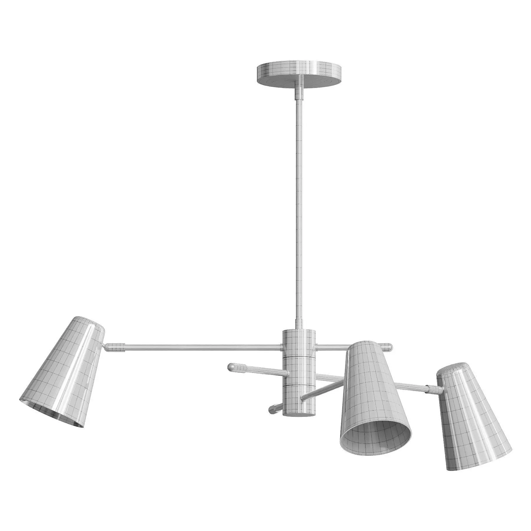 Jamira Convertible Chandelier 3D model_3