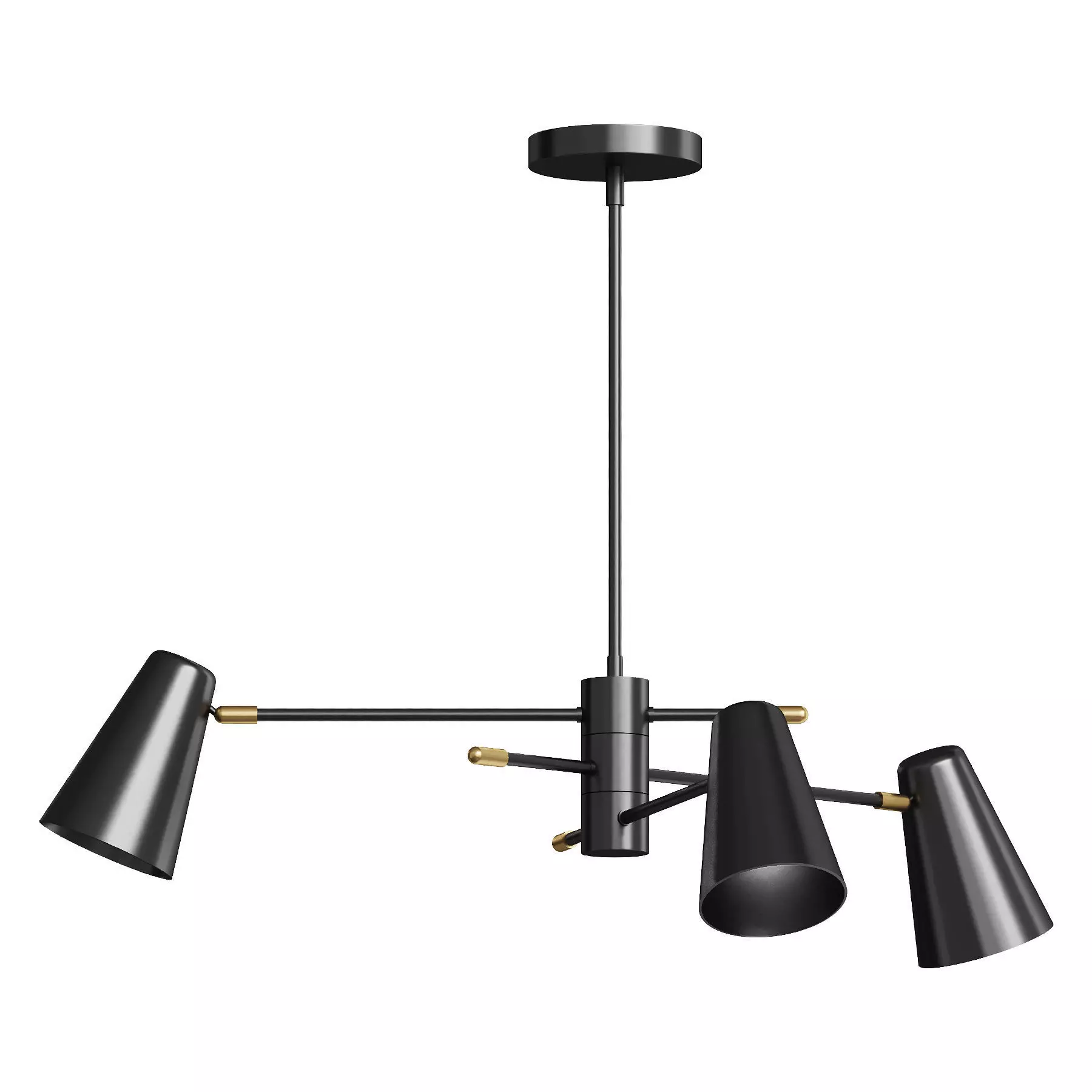 Jamira Convertible Chandelier 3D model_2