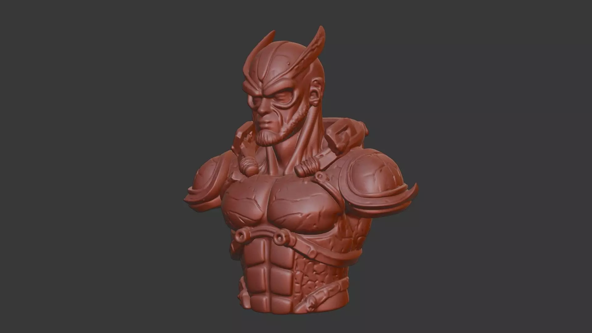 Guyver Head Bust 3D Model - STL Printable Sci-Fi Robot 3D print model_7