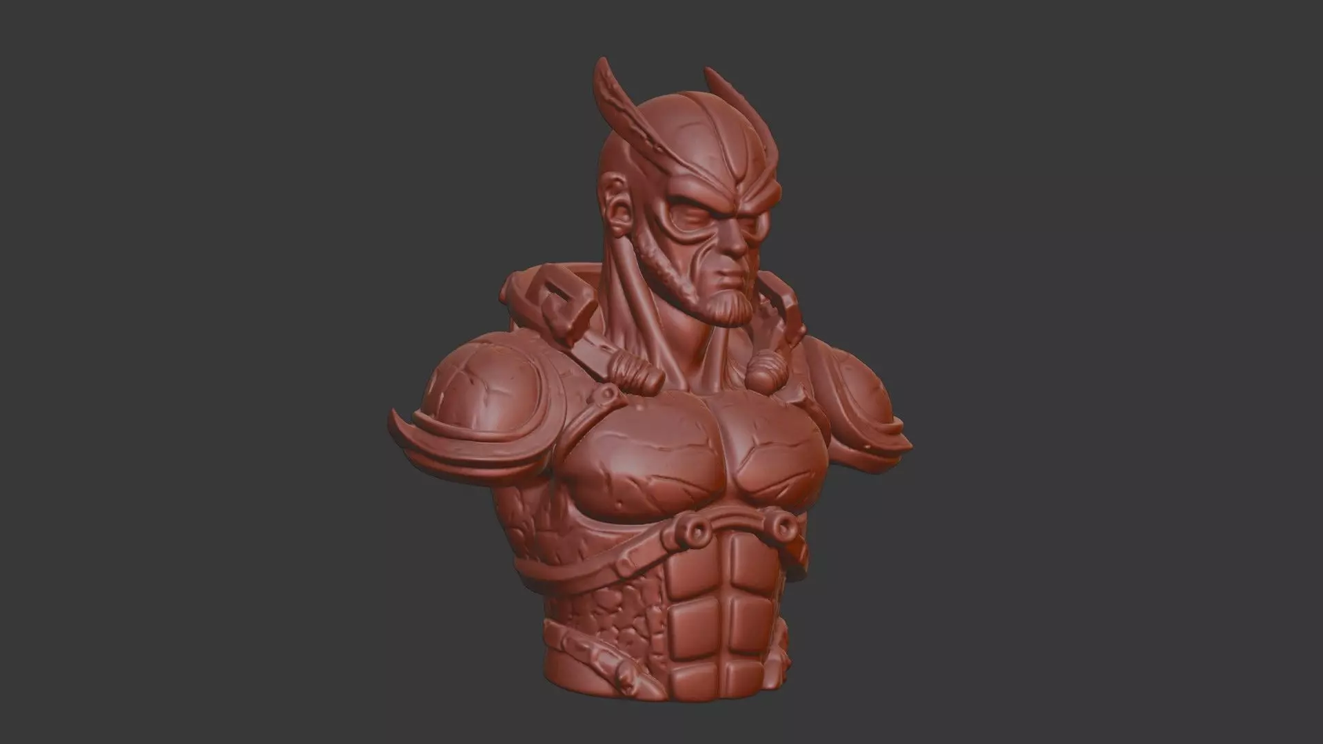 Guyver Head Bust 3D Model - STL Printable Sci-Fi Robot 3D print model_1