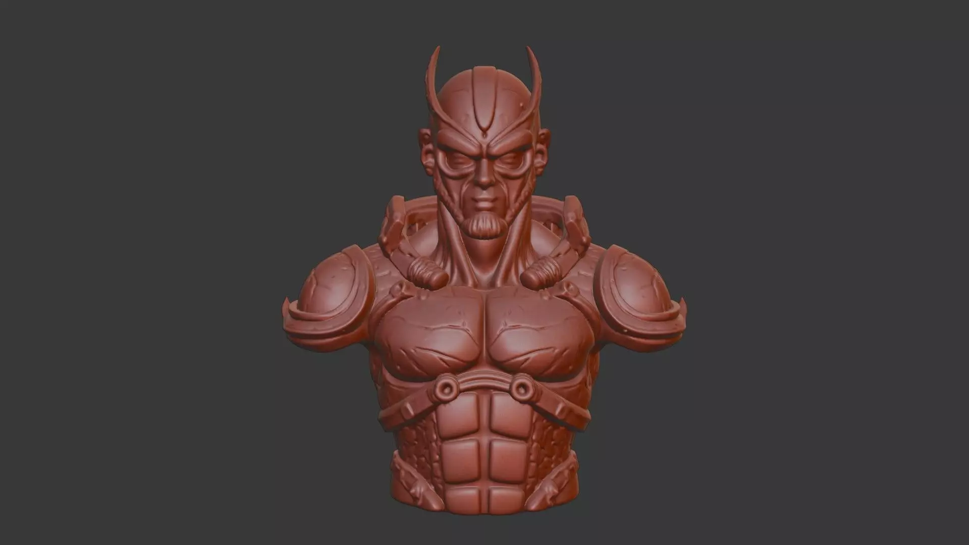 Guyver Head Bust 3D Model - STL Printable Sci-Fi Robot 3D print model_2