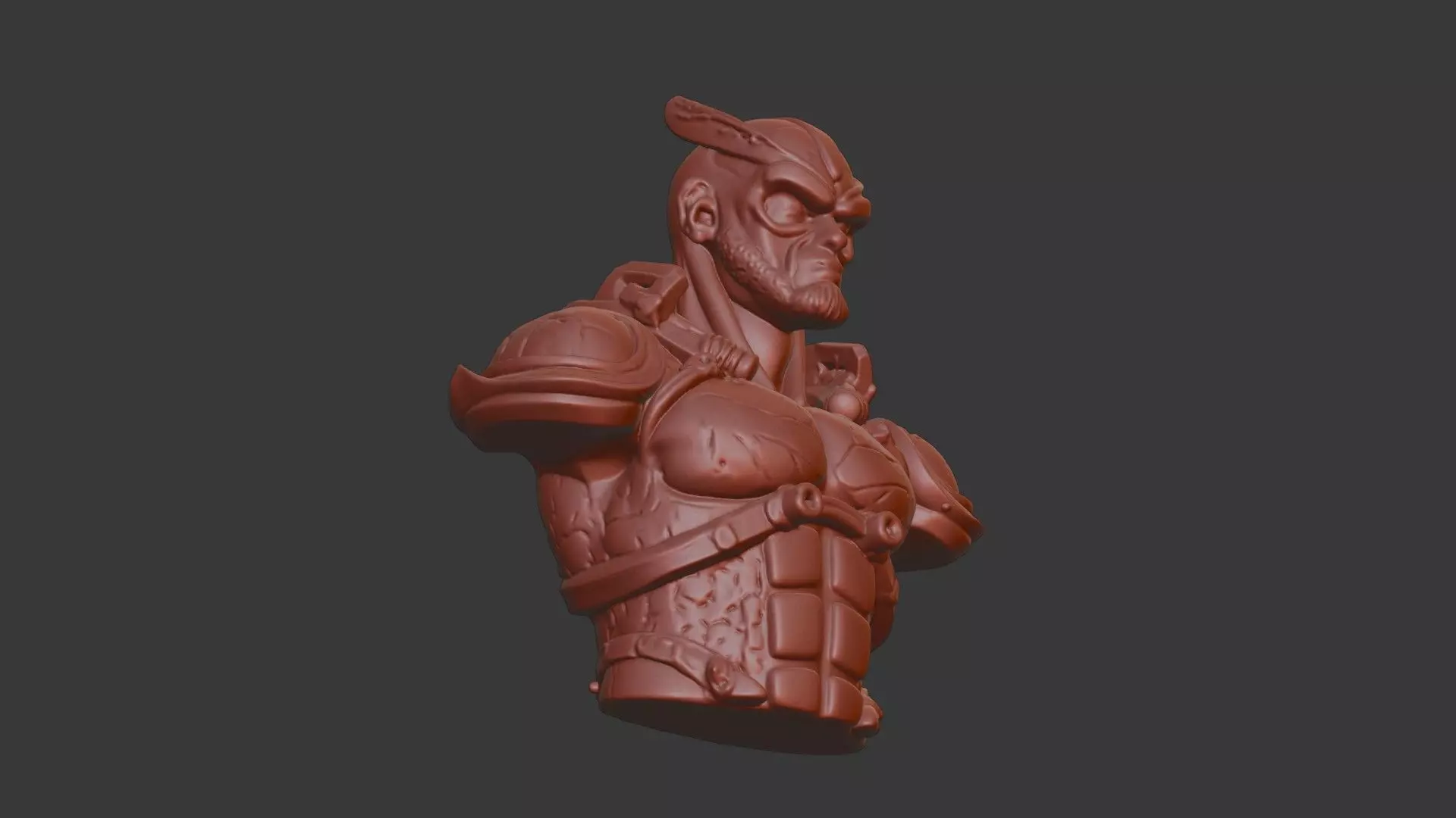 Guyver Head Bust 3D Model - STL Printable Sci-Fi Robot 3D print model_6