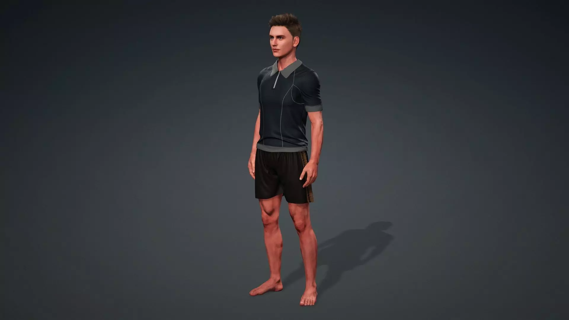 Realistic Human Male 3D Model 3D model_3