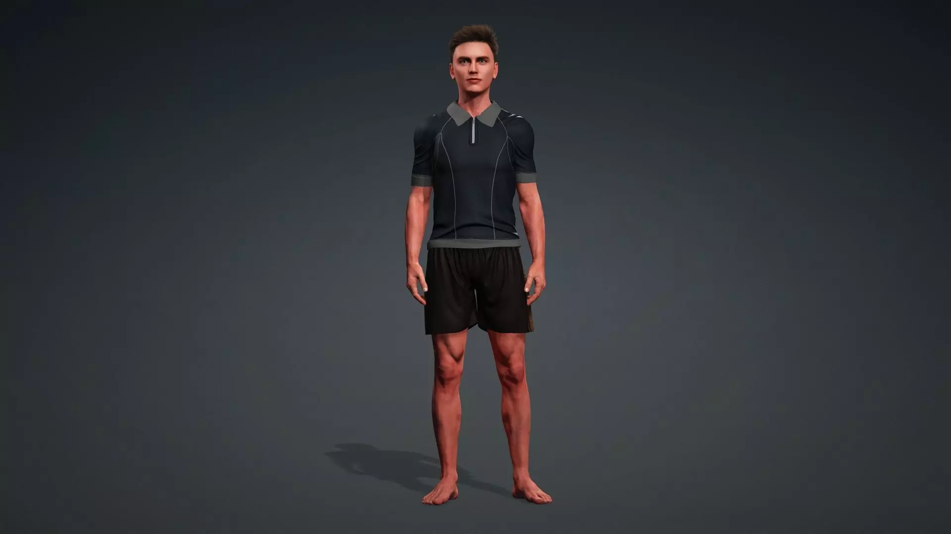 Realistic Human Male 3D Model 3D model_2