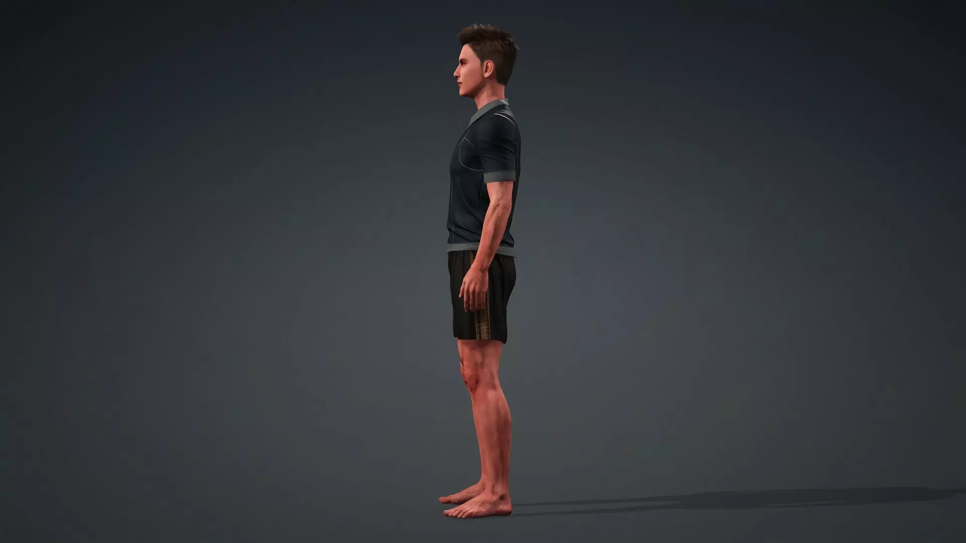 Realistic Human Male 3D Model 3D model_5