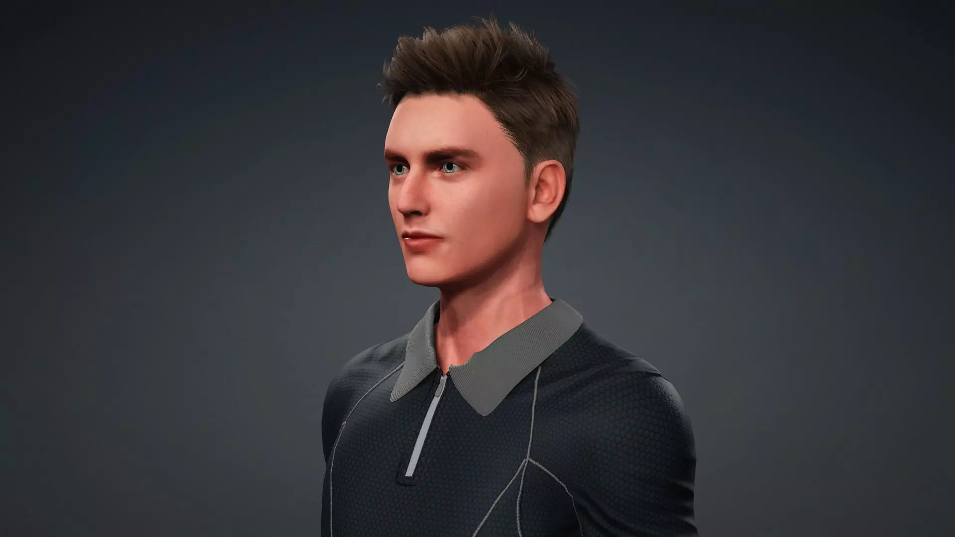 Realistic Human Male 3D Model 3D model_10