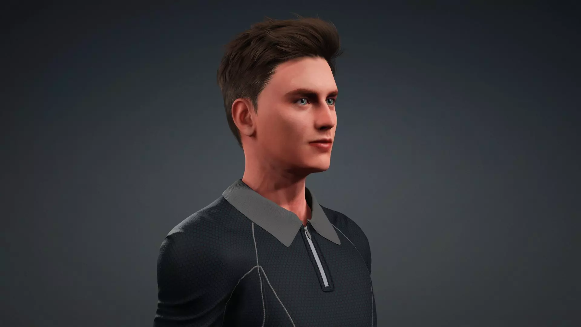 Realistic Human Male 3D Model 3D model_9