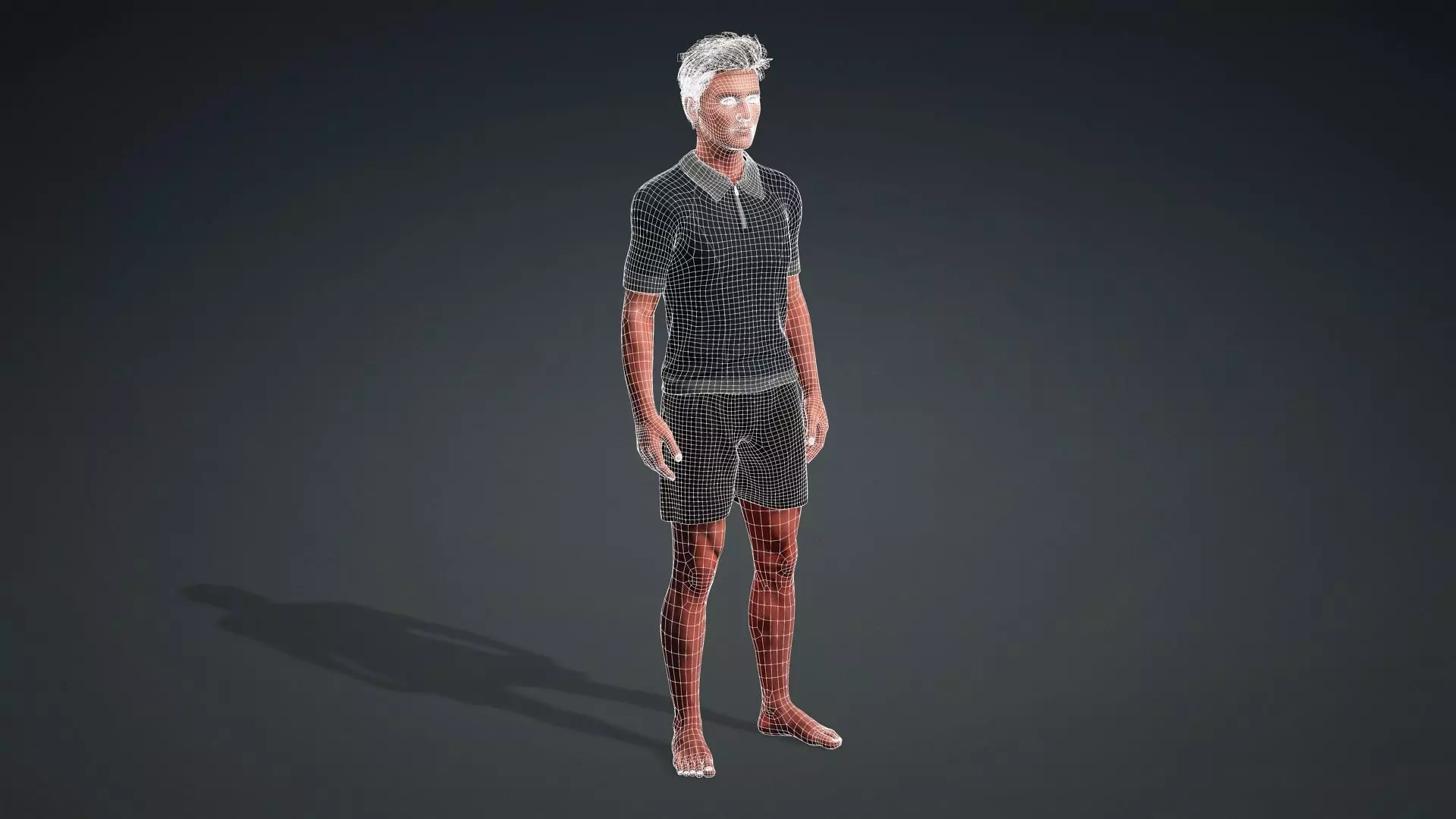 Realistic Human Male 3D Model 3D model_21