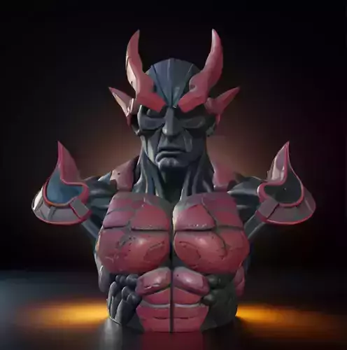 Guyver Head Bust 3D Model - STL Printable Sci-Fi Robot